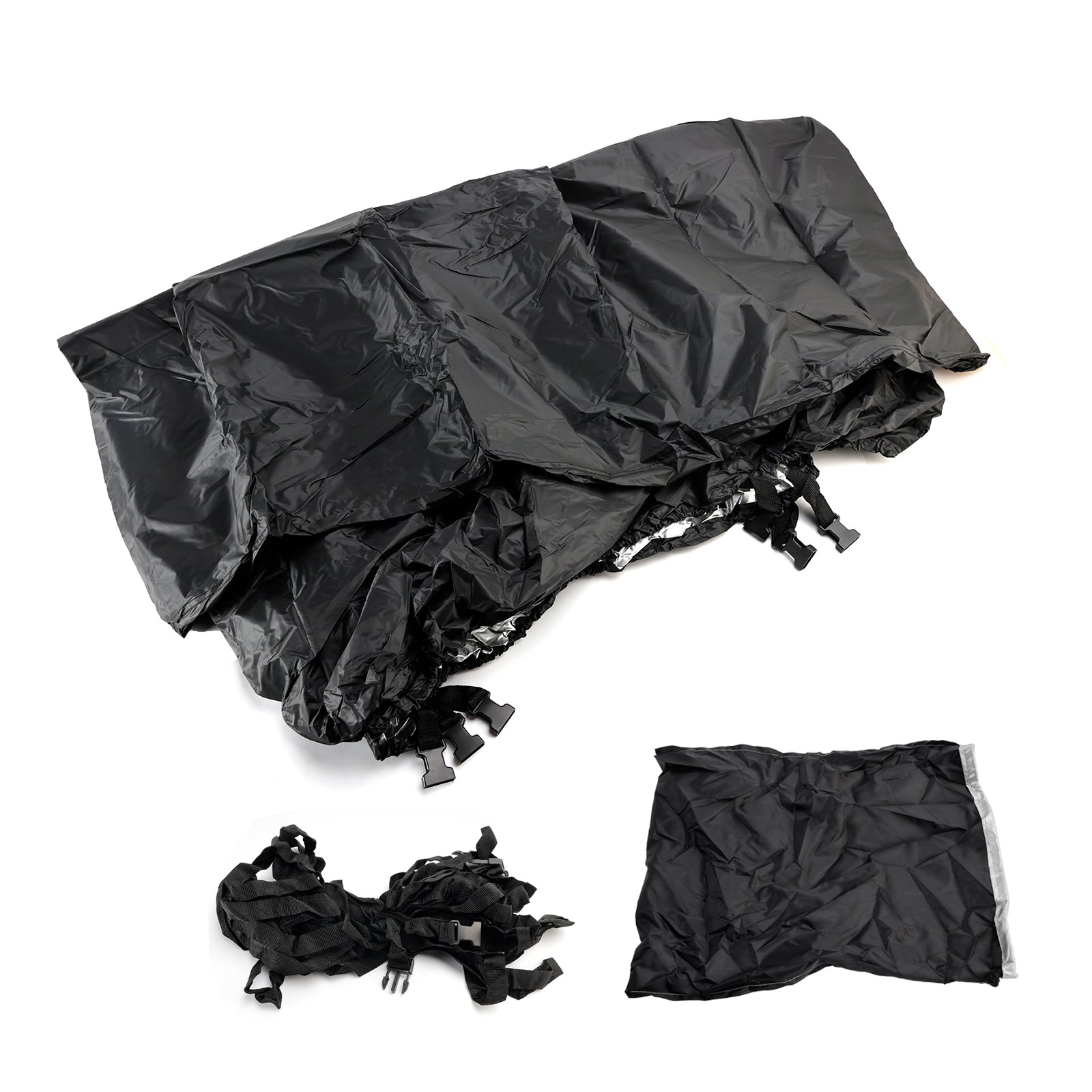 Universal Waterproof Duty Boat Cover 16-18Ft Black For Fishing Boat Shelter
