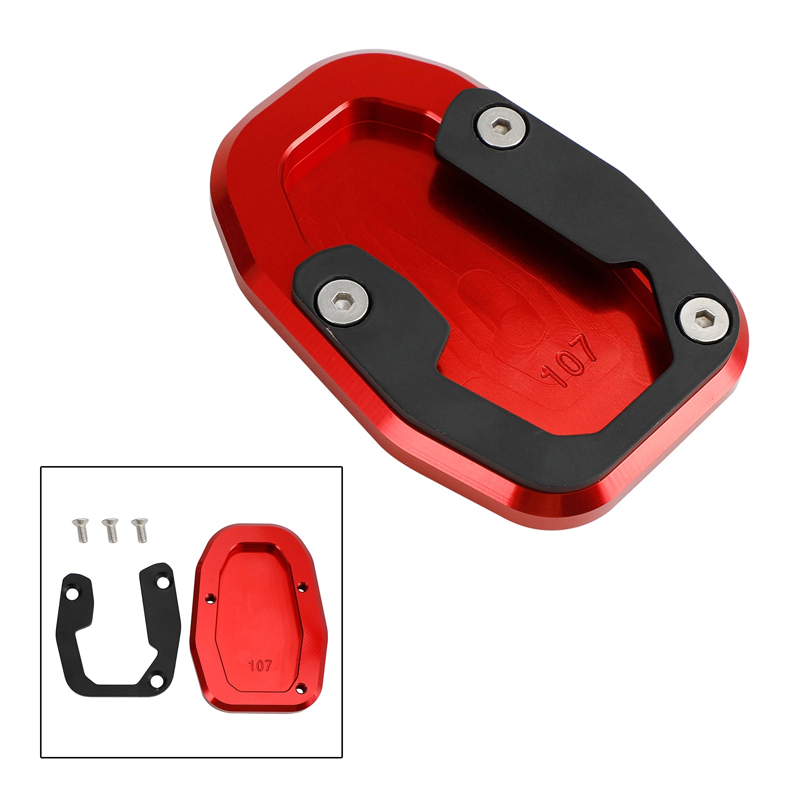 2022-2023 Ducati DESERT X Kickstand Enlarge Plate Pad