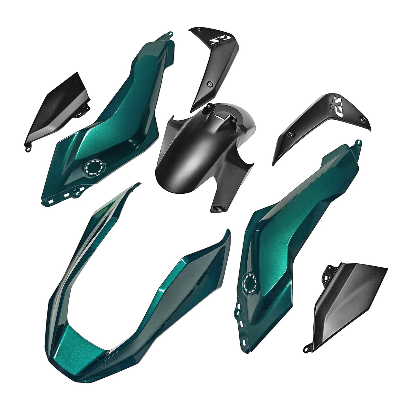 Amotopart 2024-2025 BMW R1300GS Green Black Fairing Kit