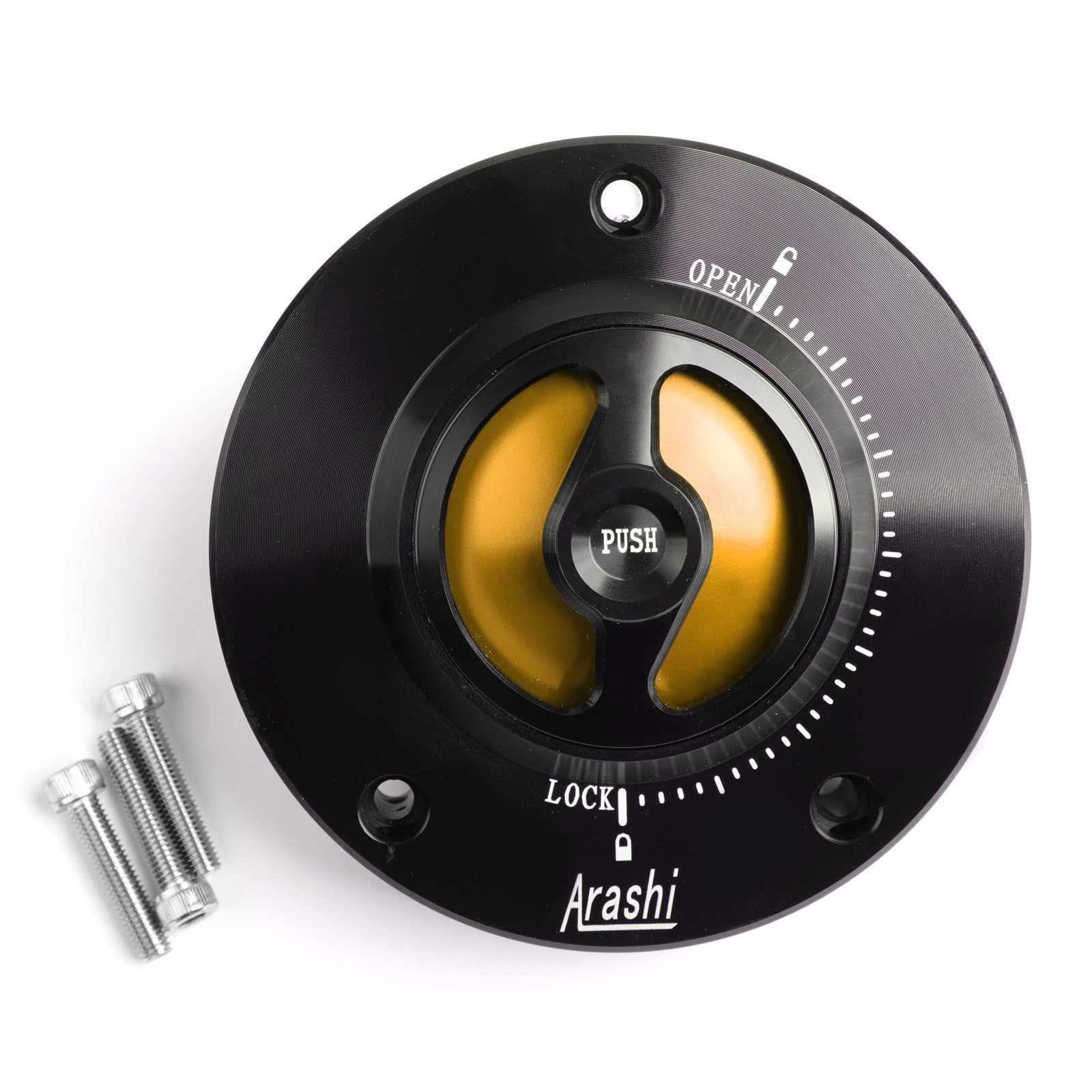 07-18 Suzuki GSX1300R Hayabusa CNC Keyless Fuel Gas Tank Cap Gold