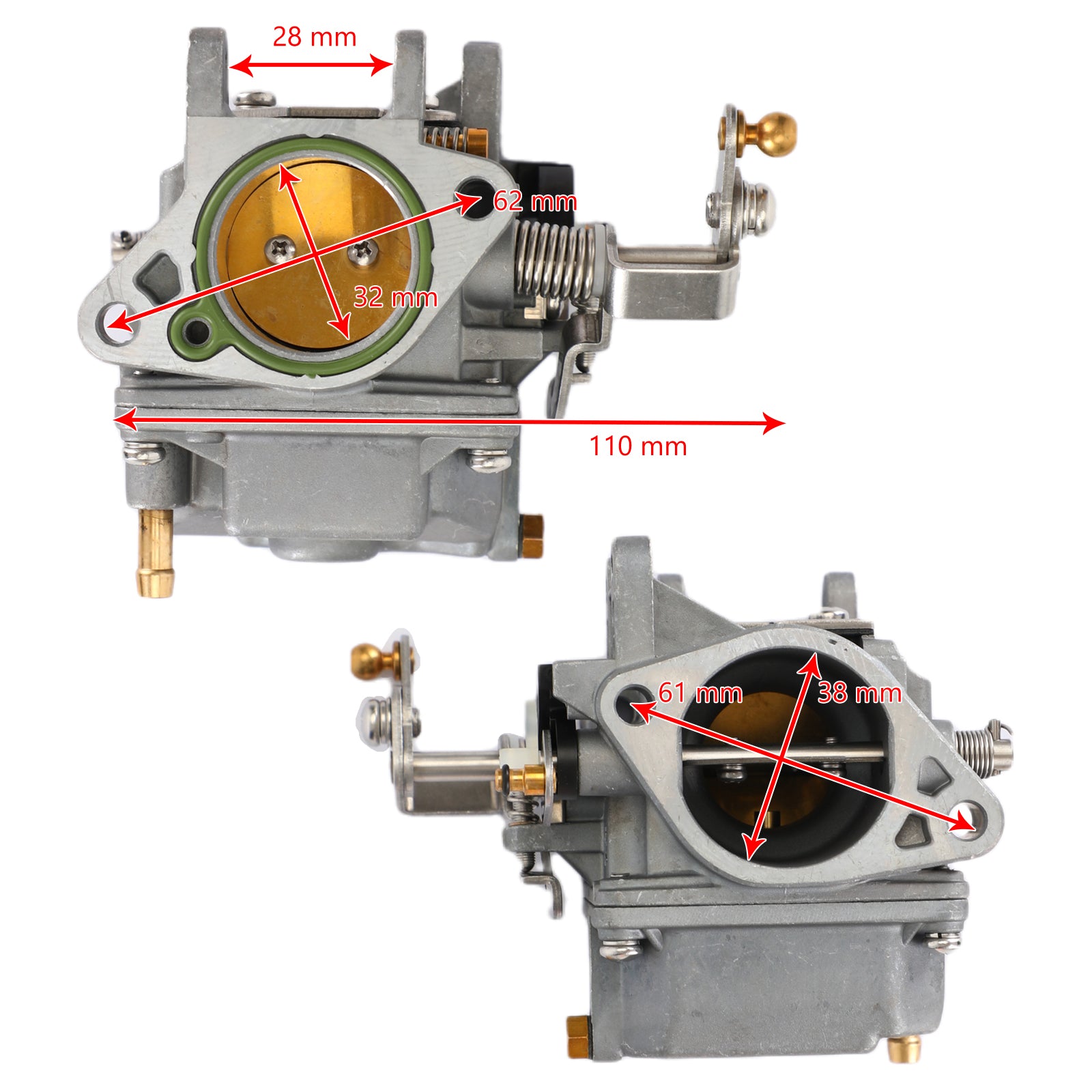 Carburateur Assy adapté pour moteur hors-bord Yamaha 30HMH 2 temps 30HP 69S-14301-10