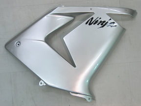 Amotopart 2004–2005 Kawasaki ZX10R Verkleidungsset in Silber und Schwarz