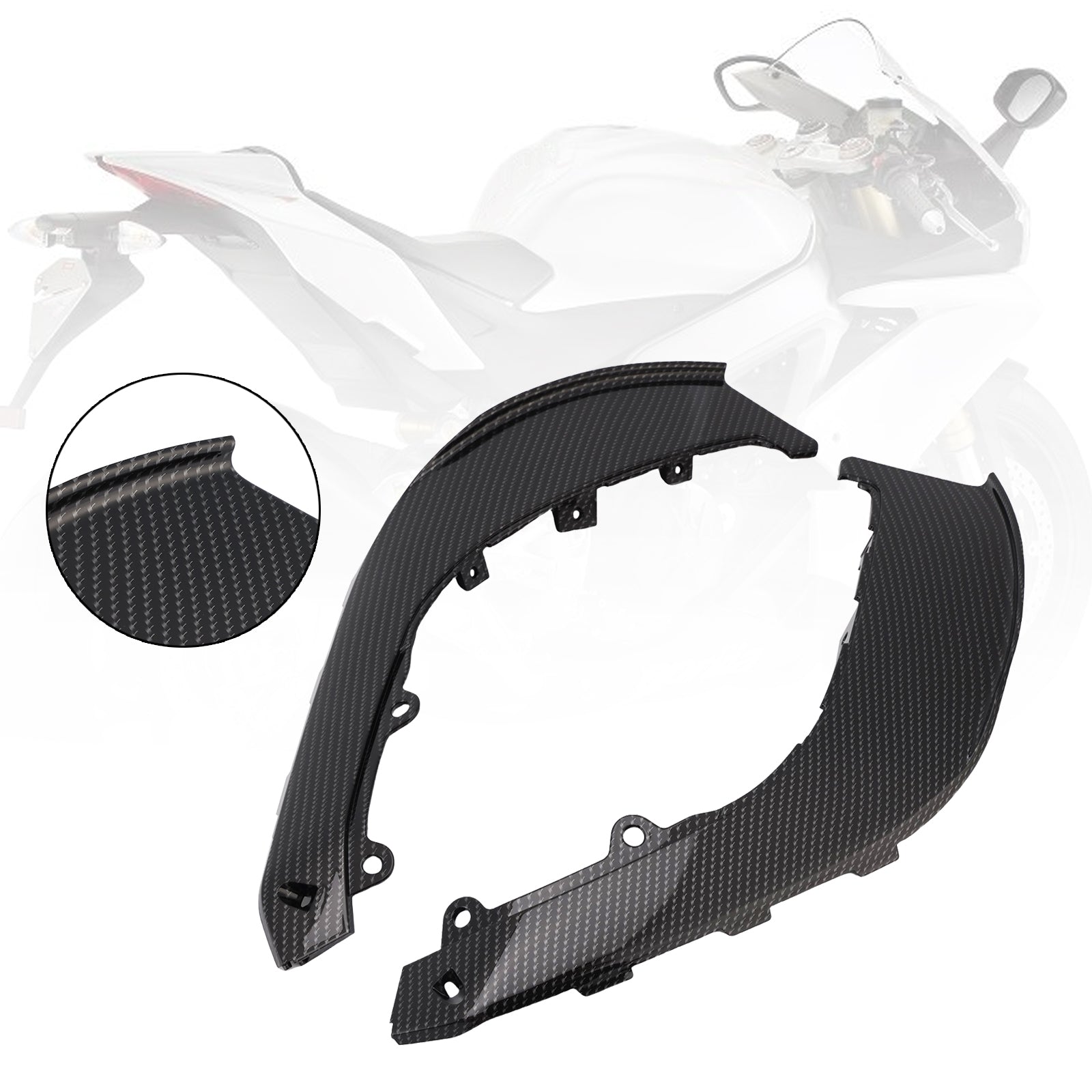 2021-2024 Aprilia RSV4 Upper Fairing Infills Side Panels Cowling Frame