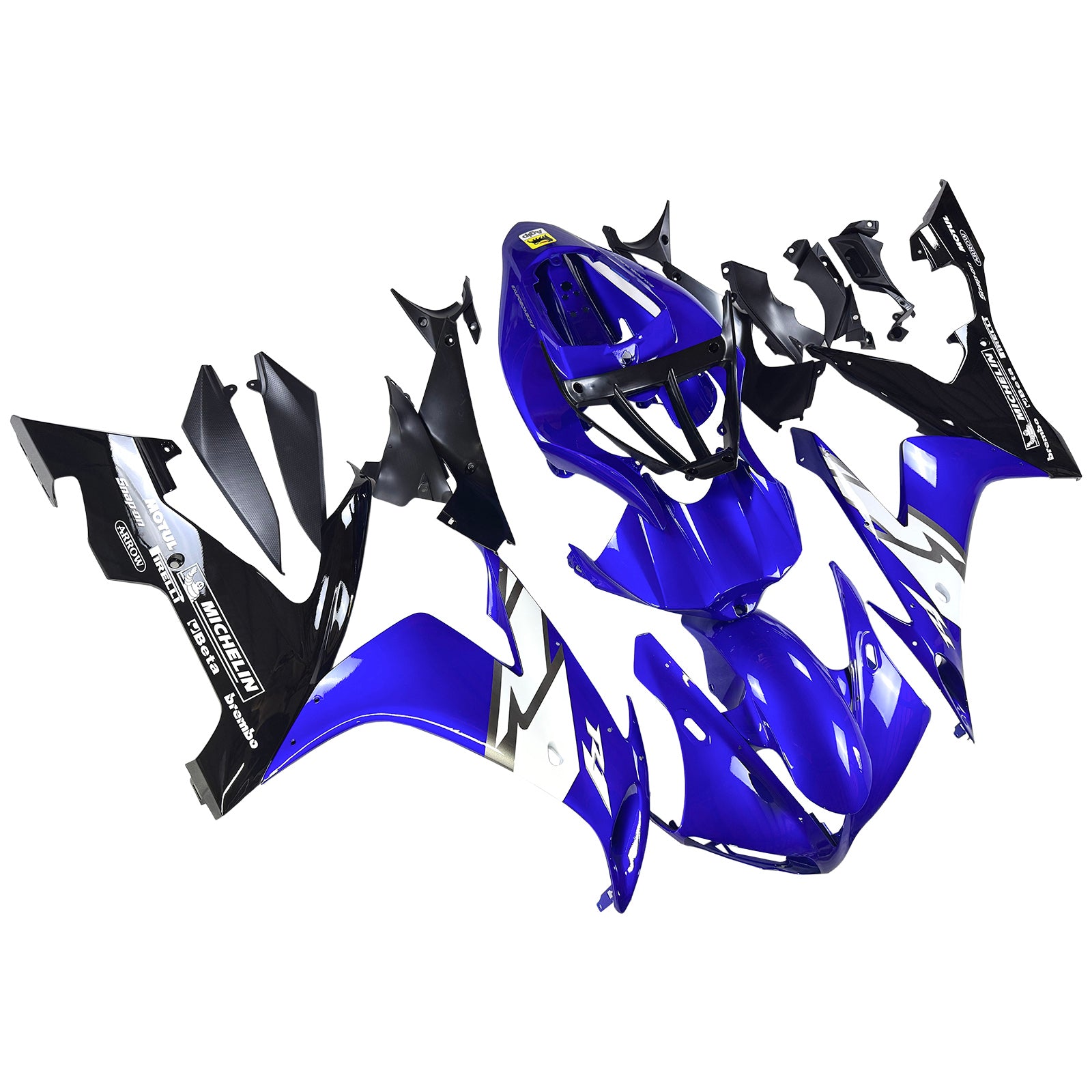 Amotopart 2004-2006 Yamaha YZF 1000 R1 Blue White Black Fairing Kit