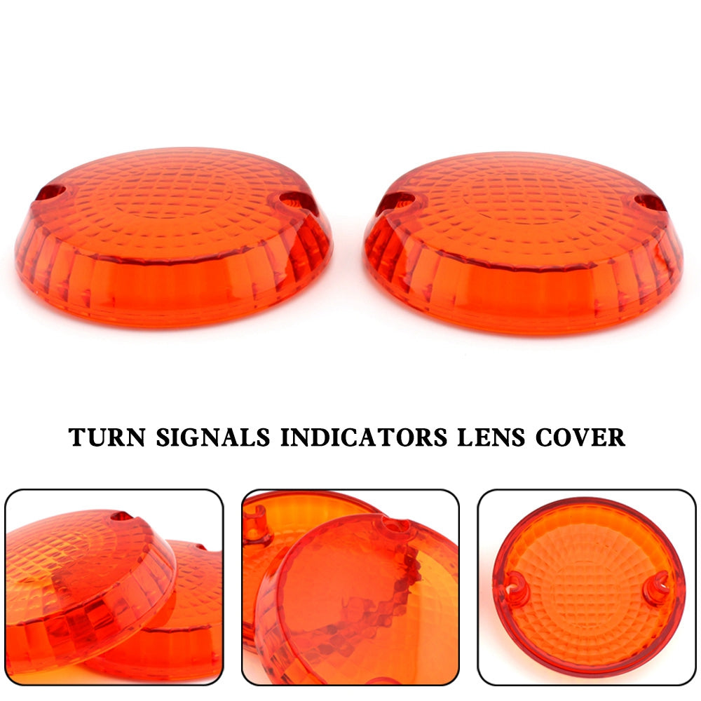 Turn Signals Indicators Lens Cover For Yamaha Kawasaki Vulcan 1500 VN