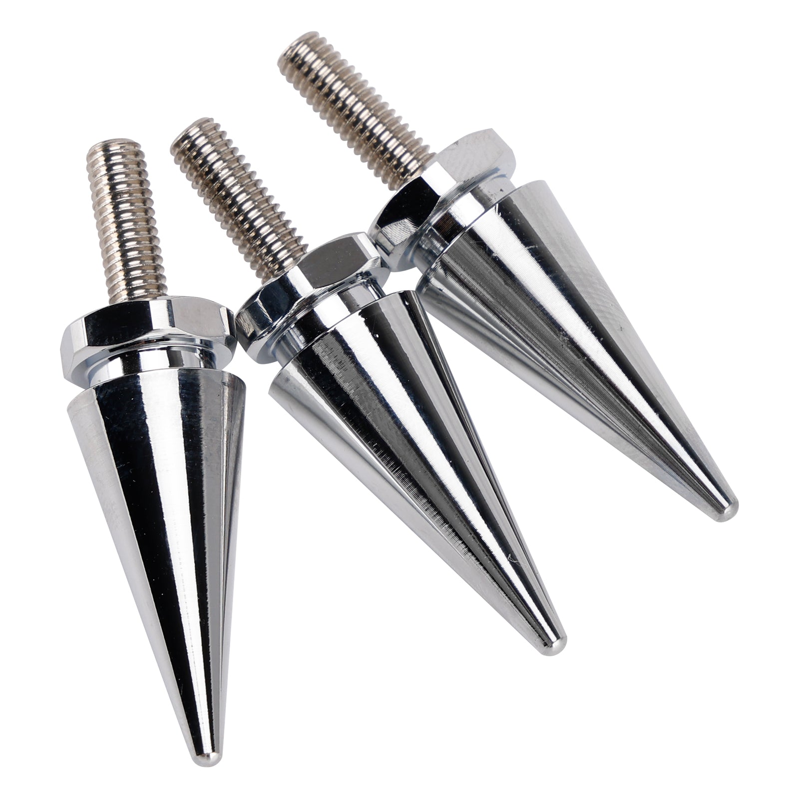 96-13 Touring Electra Glide Street Glide 3x Spike Windshield Bolts in Silver