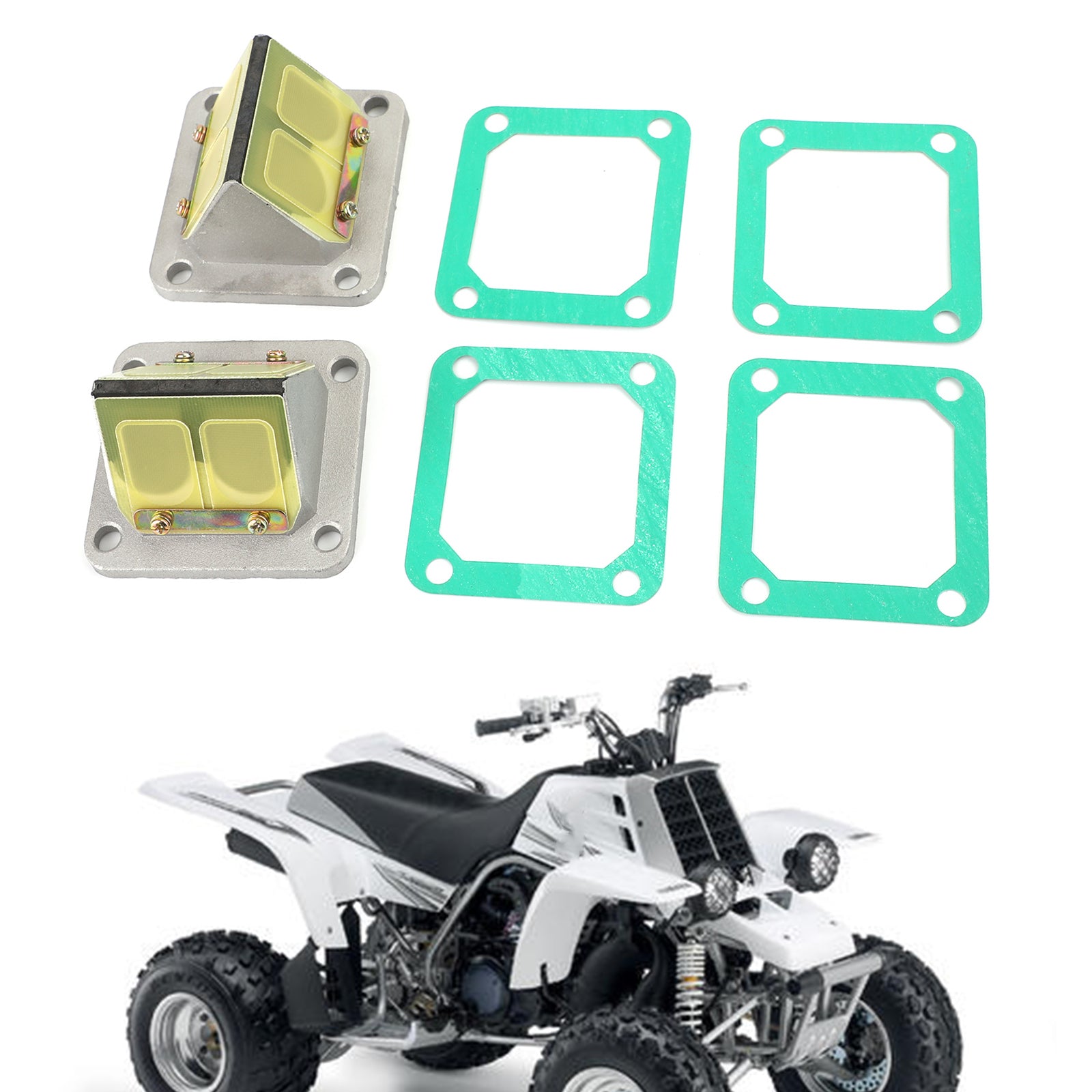 1987-2006 Yamaha Banshee YFZ350  Reed Valve Cages + Reeds