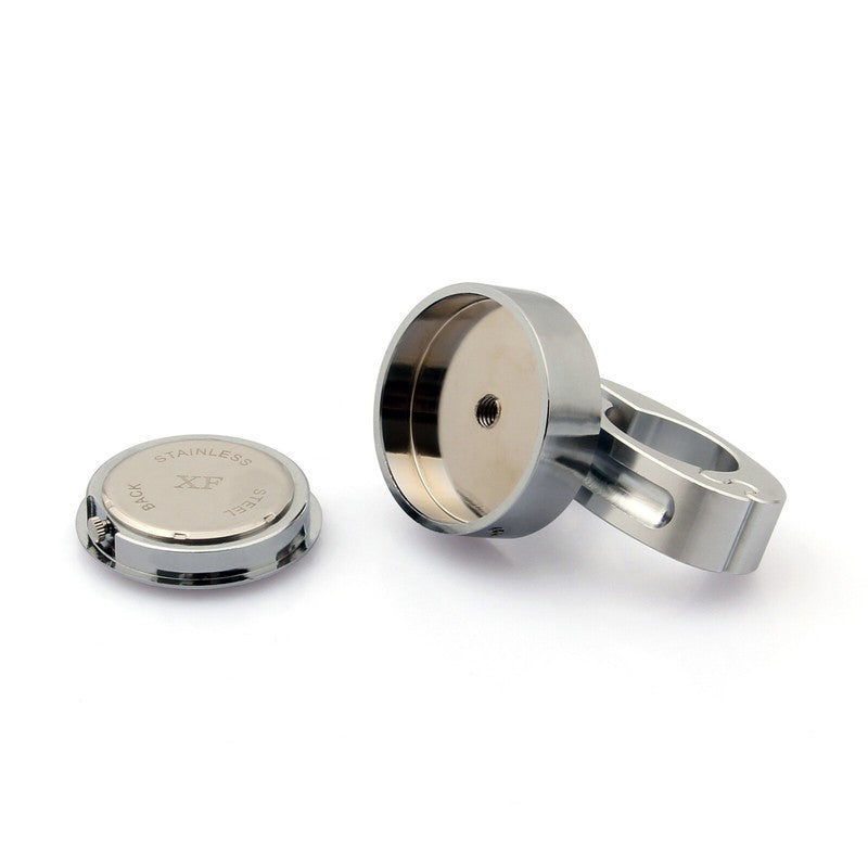 Motorcycle Handlebar To Bar Mount Clock Universal 1-1/4" 7/8" Cruiser Watch