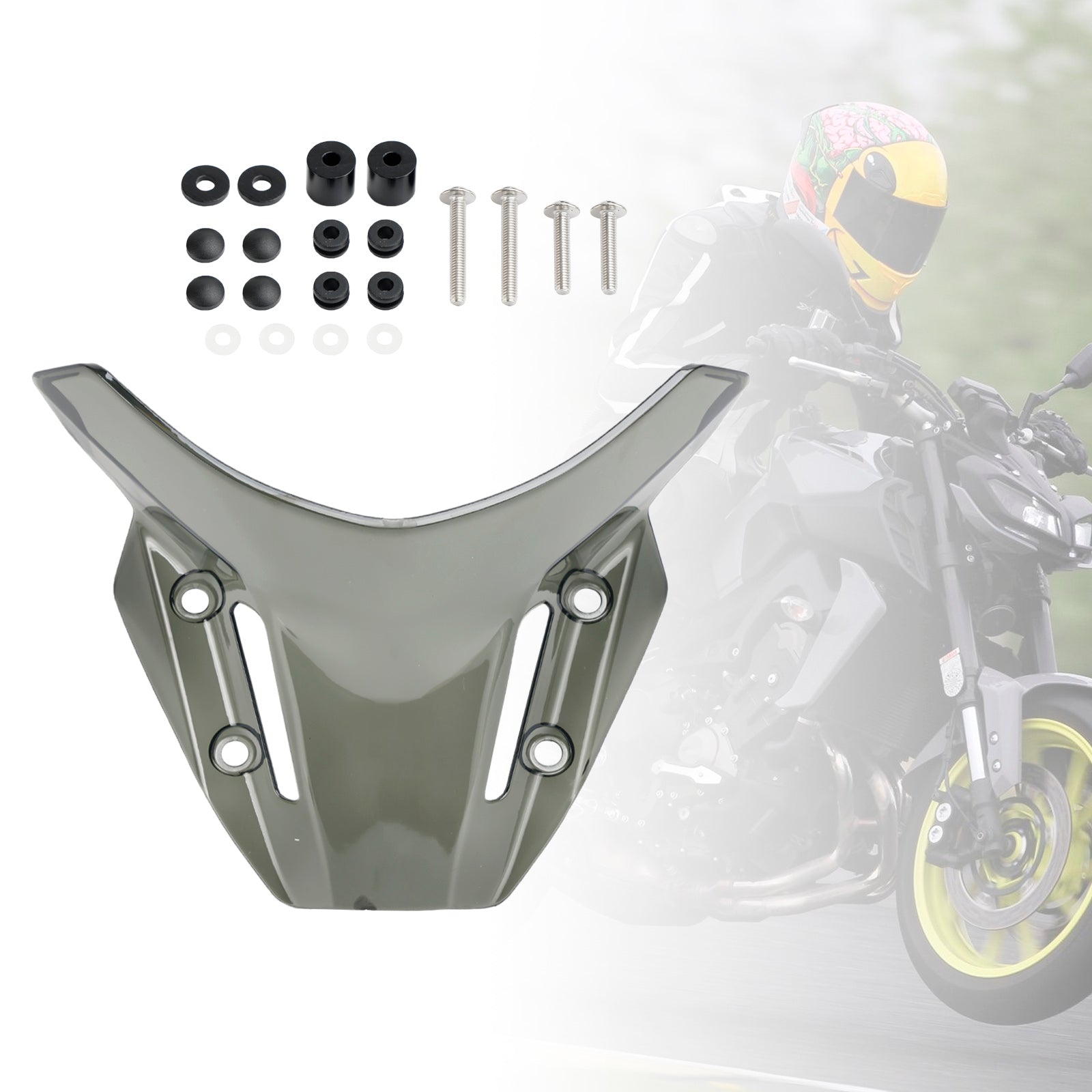 ABS-Motorrad-Windschutzscheibe, passend für Yamaha MT-09 MT 09 2021–2023