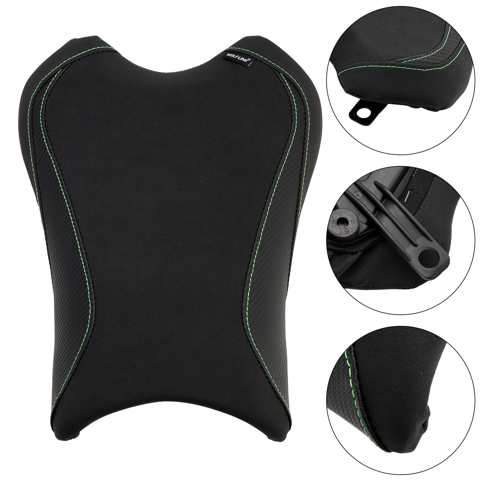 2021-2023  Kawasaki Zx-10R/Rr Front Driver Raider Seat Pillion Saddle Green