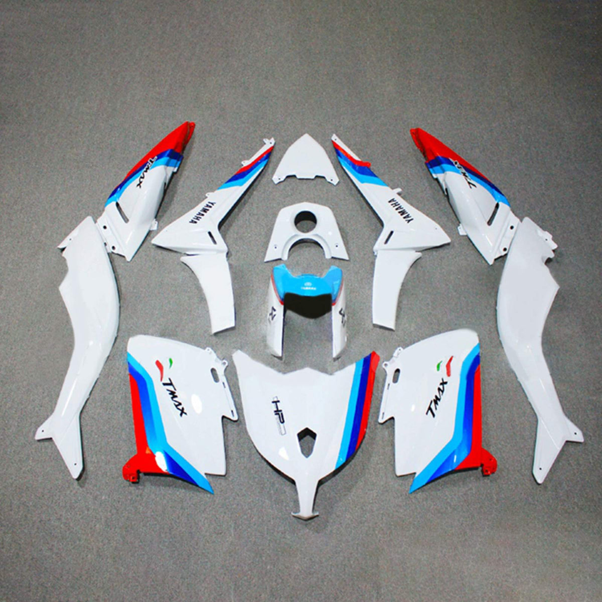 Amotopart 2012-2014 T-Max TMAX530 Yamaha Red&Blue Style2 Fairing Kit