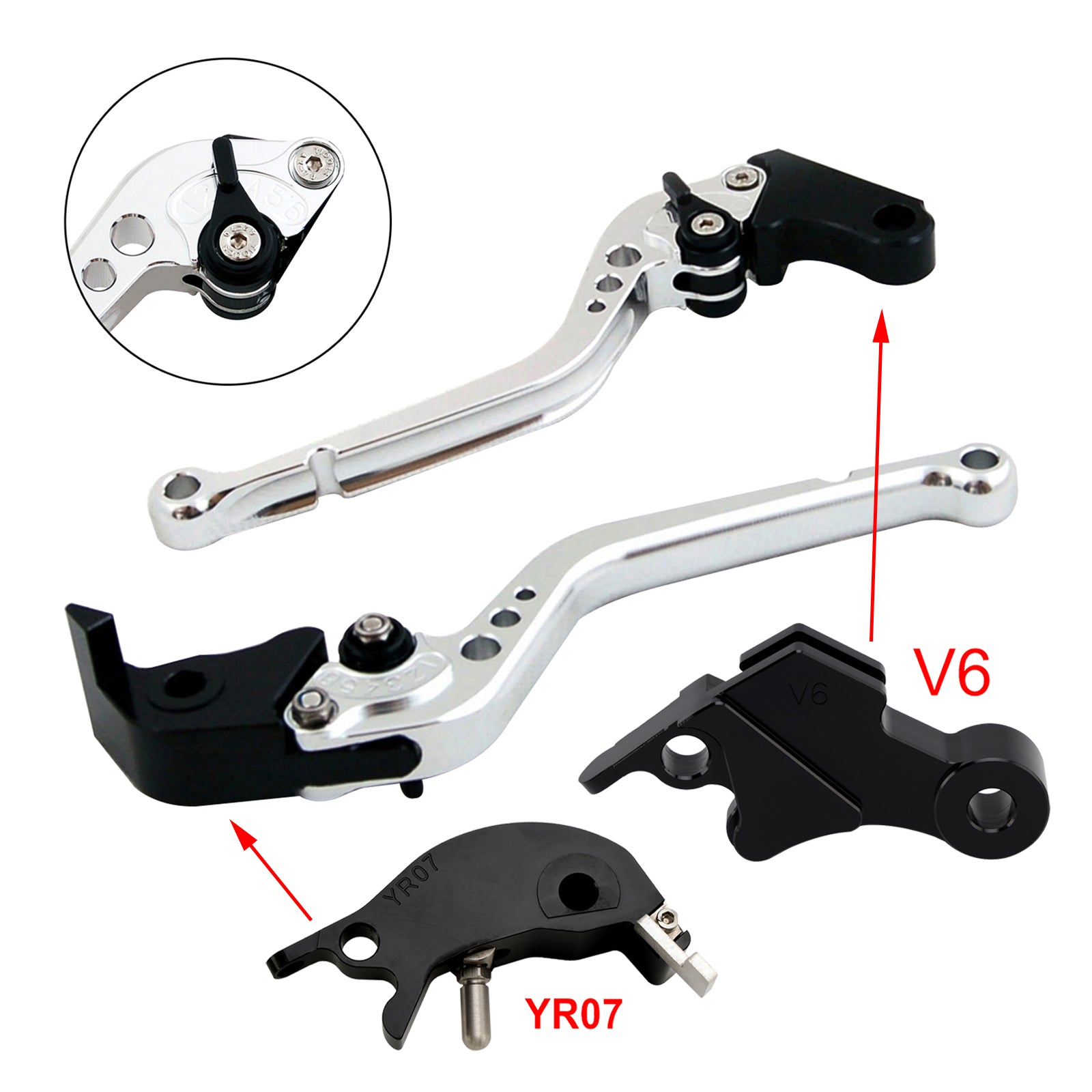 2024-2025 YAMAHA XSR900 XSR900GP MT-09 MT-09SP Langt koblingsbremsegreb
