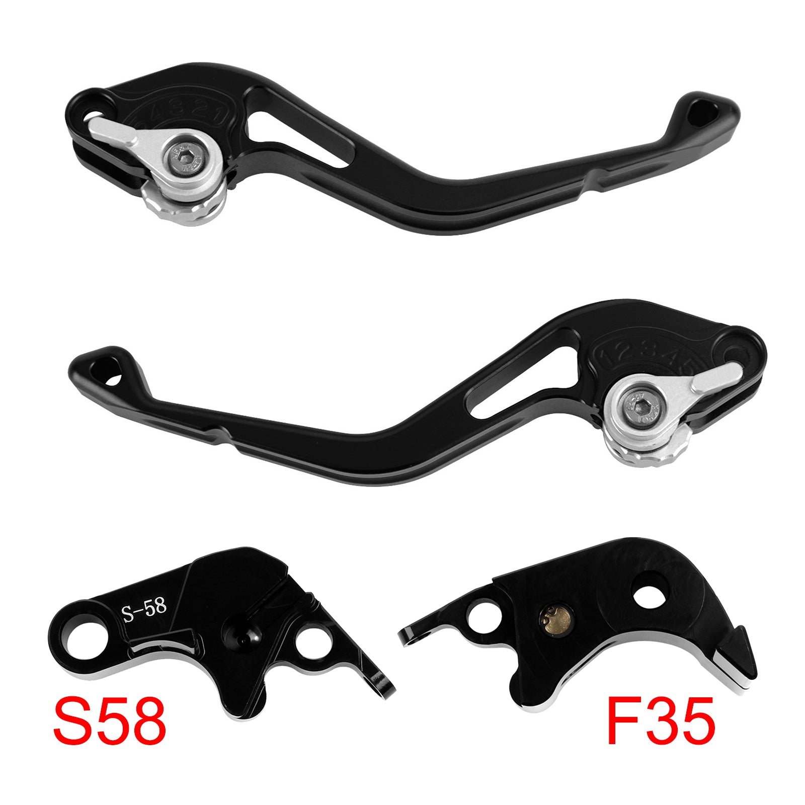 2015 Silver Suzuki GSX-S1000/F NEW Short Clutch Brake Lever