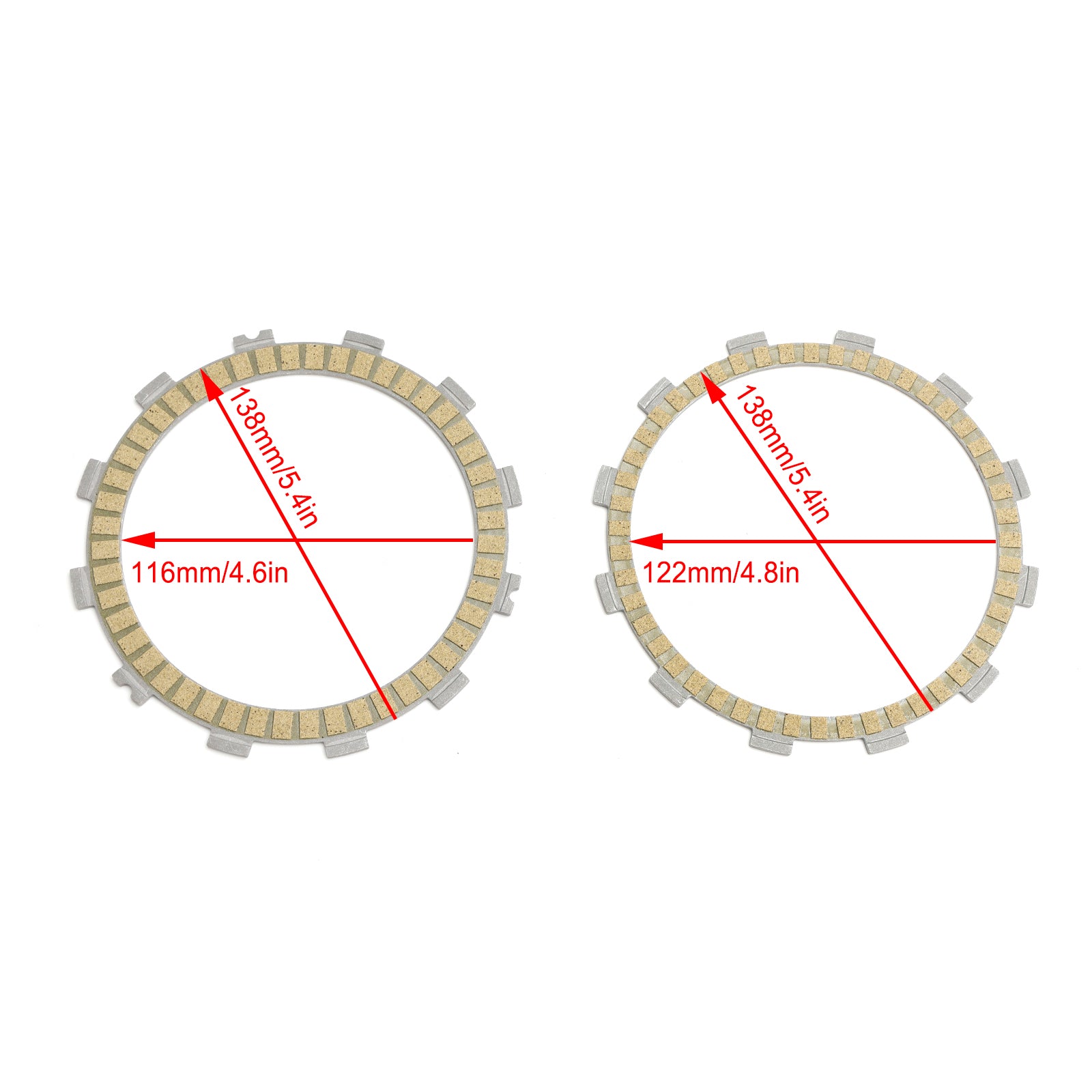 15-17 Kawasaki Z250 ABS Z300 Clutch Friction Plate Kit Set 13088-0558