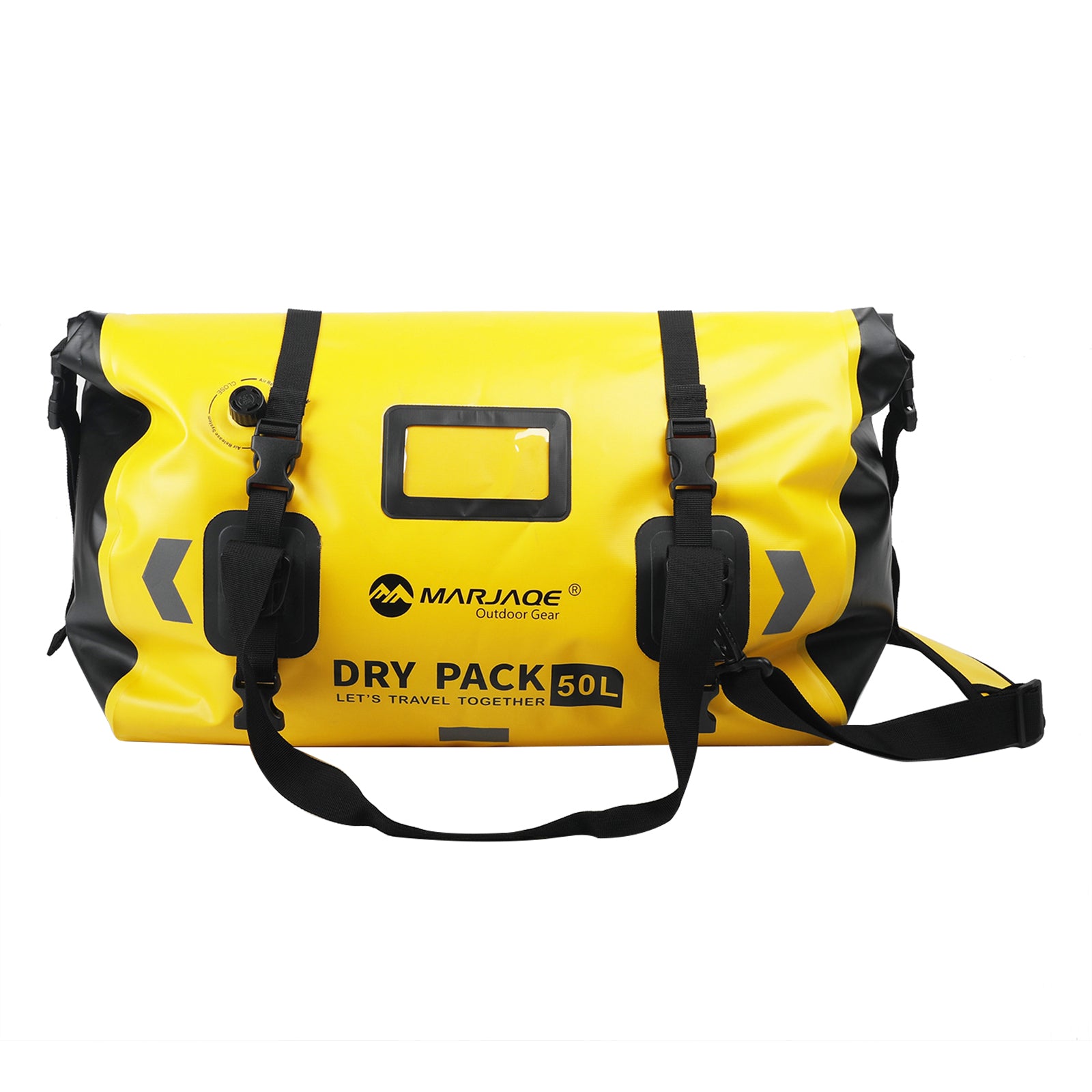 Motorbike Tail Bag Side Saddlebag Tail Bag Luggage Pouch Storage 50L Yellow