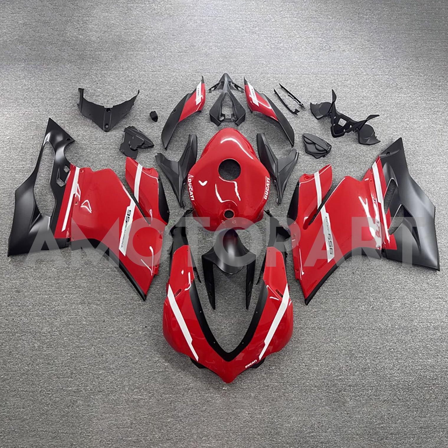 Amotopart 2015-2020 Ducati 1299/959 Red Black Fairing Kit