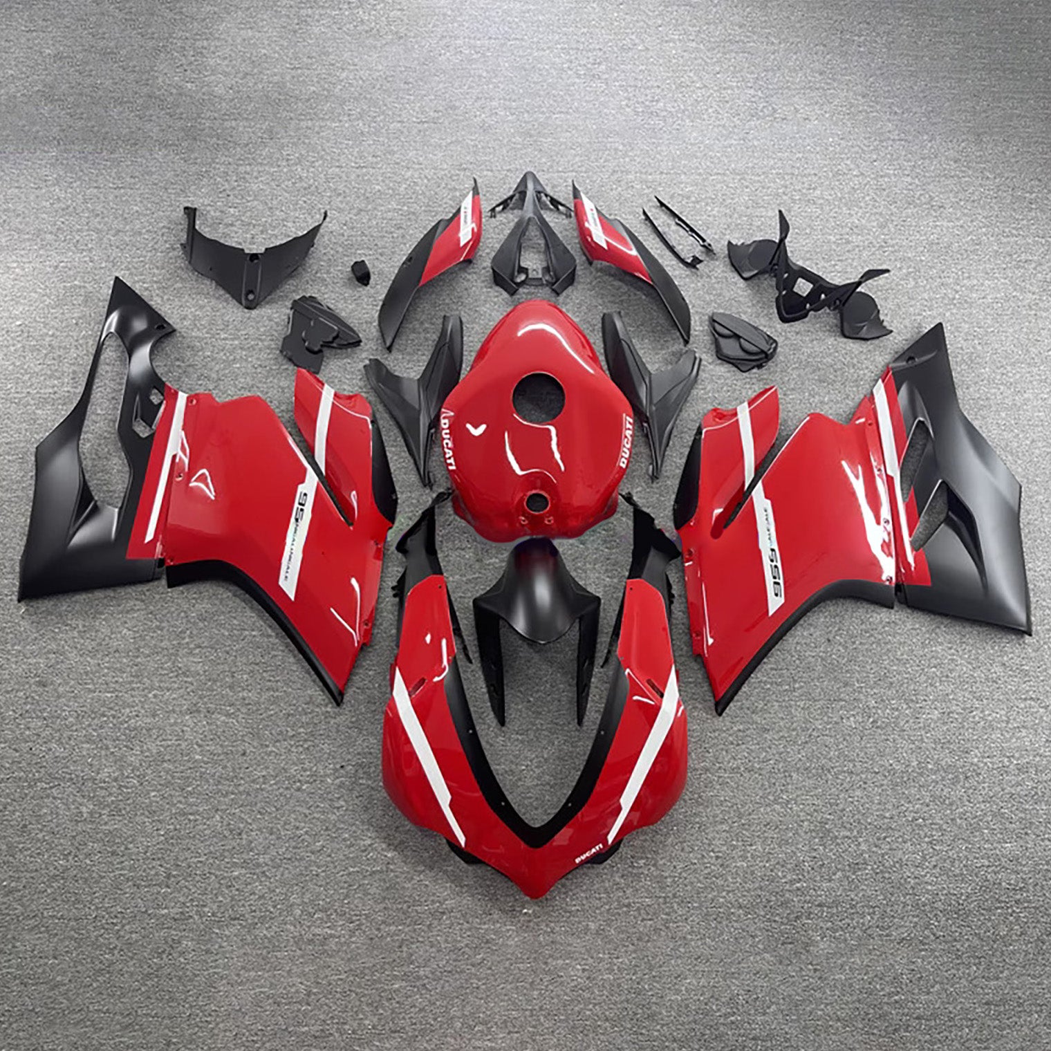 Amotopart 2015-2020 Ducati 1299/959 Red Black Fairing Kit