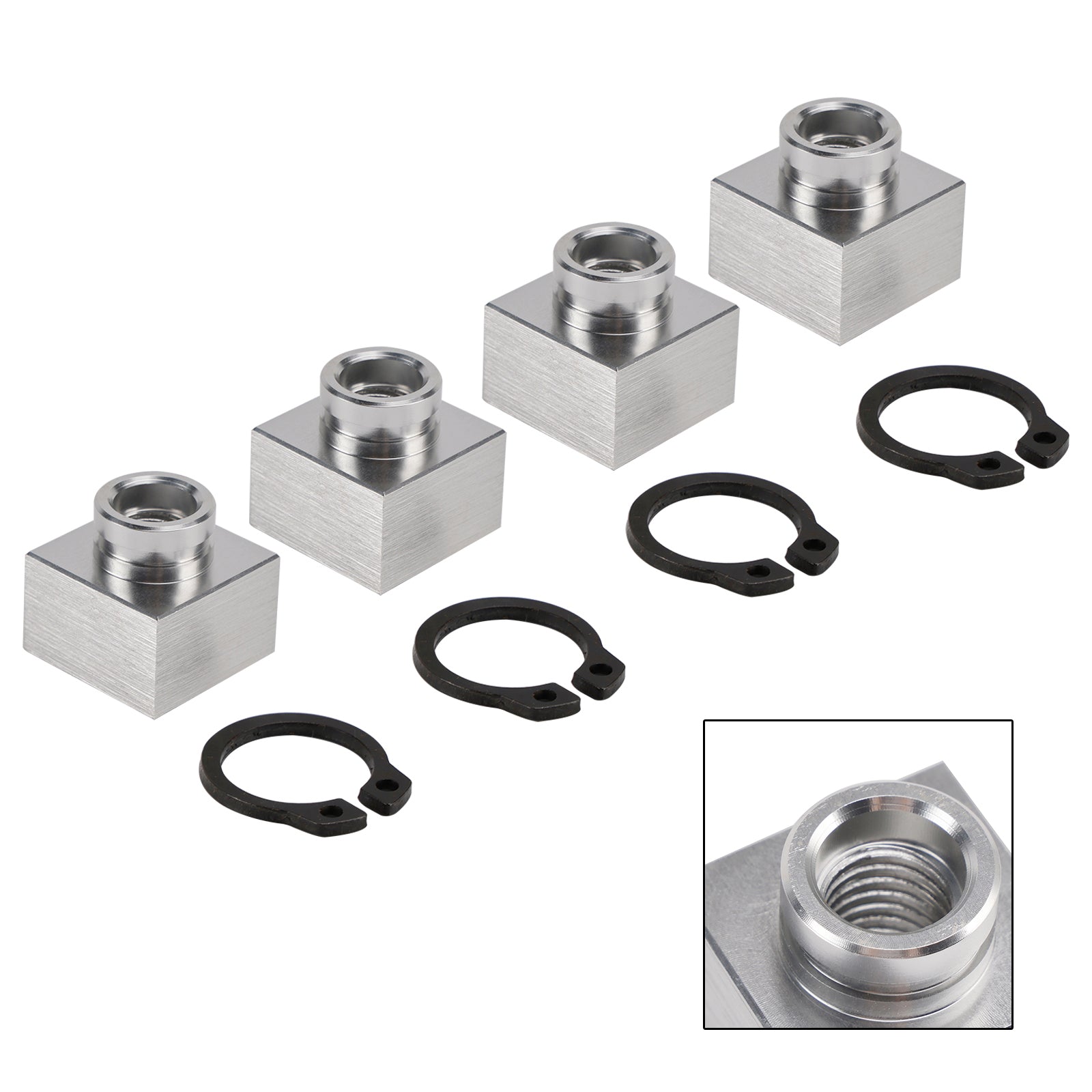 Triton Xt & Lt 4X Set Snowmobile Trailer Insert Nut & Snap Ring 04414 03400