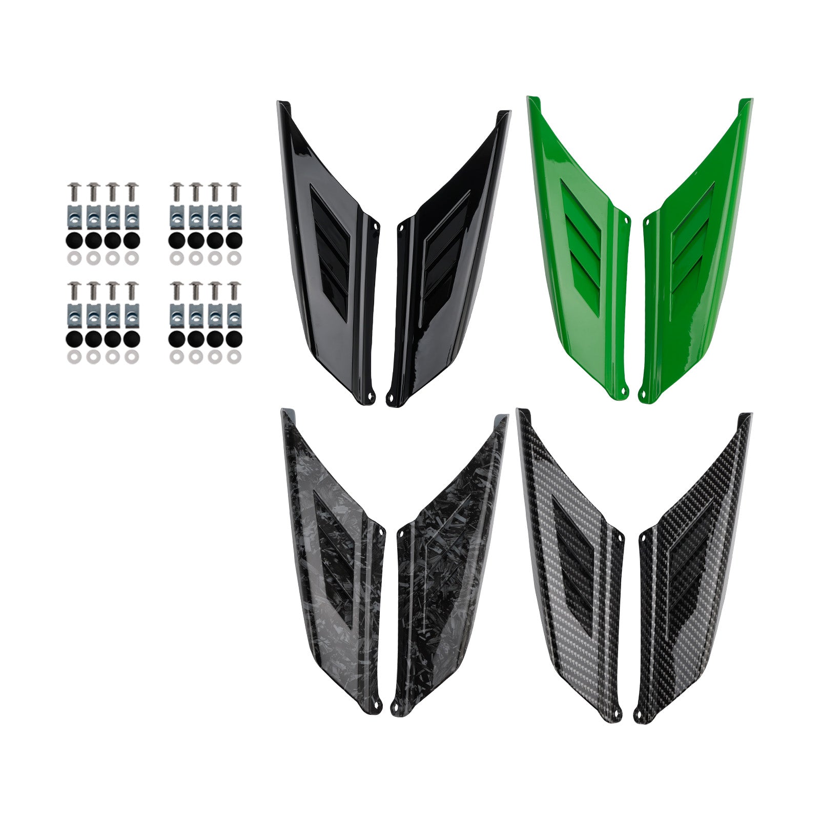 riiii Kawasaki NINJA ZX-4R ZX-4RR 2023-2025 Achtervleugel Vaste vleugelkuip