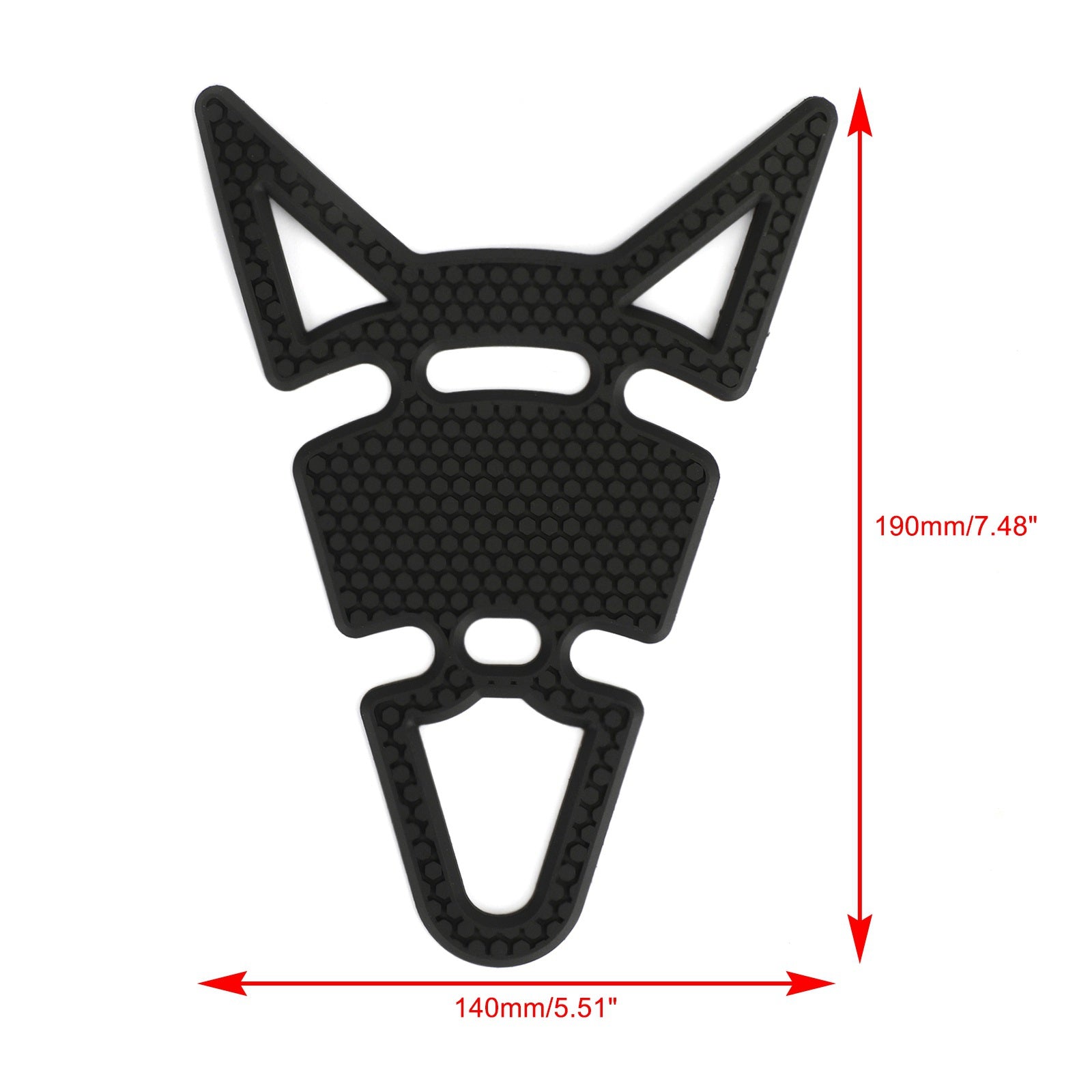 New Black Rubber Motorbike Petrol/Fuel Tank Pad Motorcycle Scratch Protector