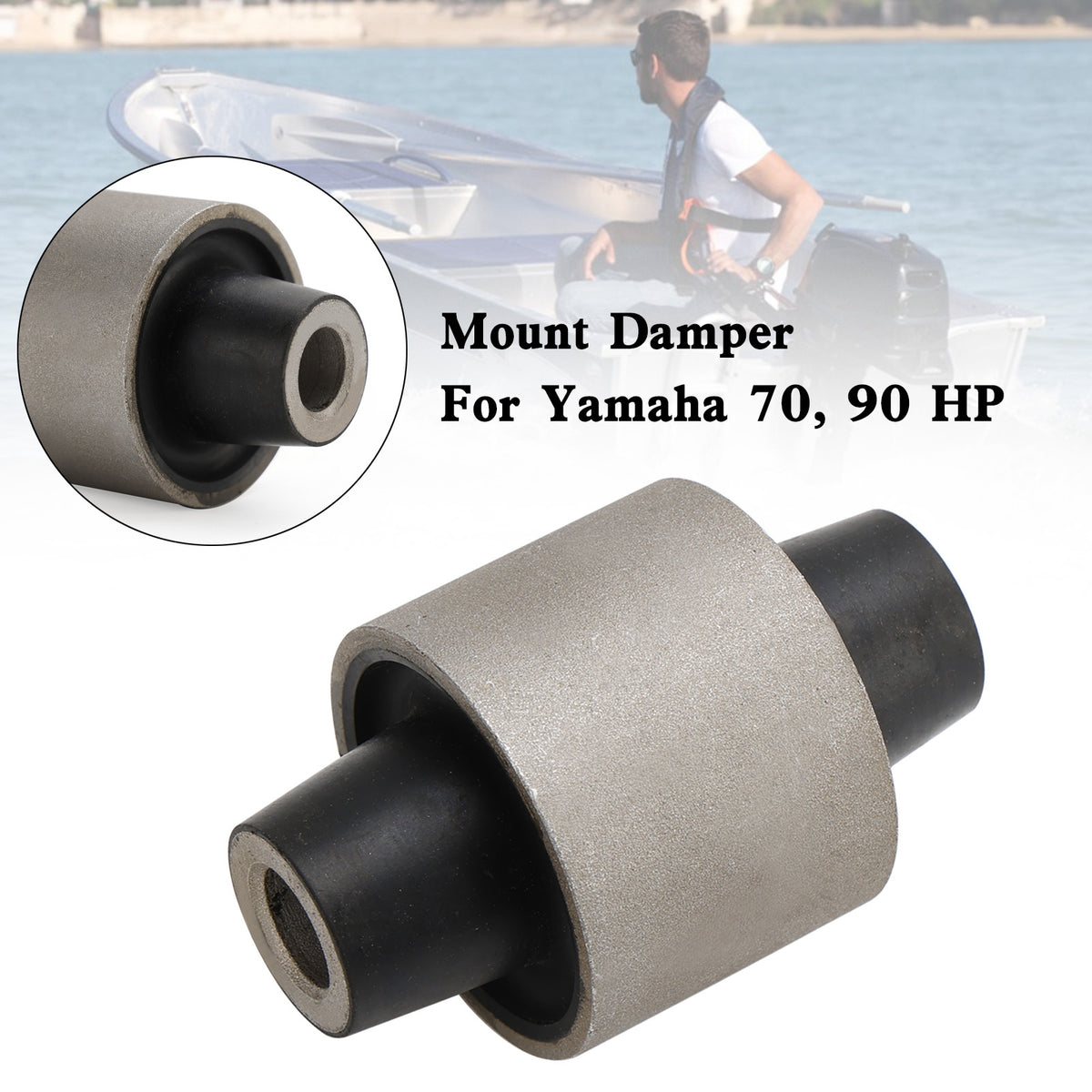 688-44555-00-94 Mount Damper Lower Side For YAMAHA Outboard 70/90 HP X2 PCS