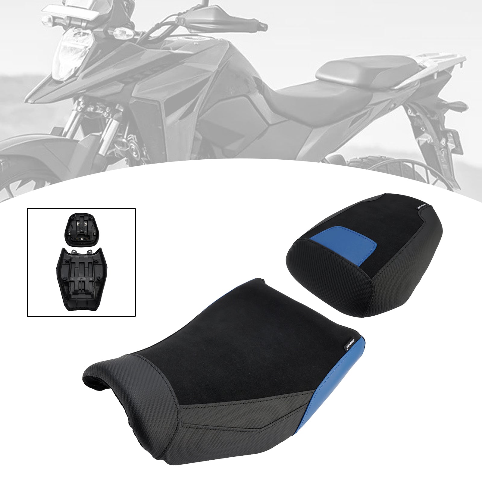 2024-2025 Suzuki V-Strom250Sx Lower Front W/ Rear Seat Driver Pillion Blue