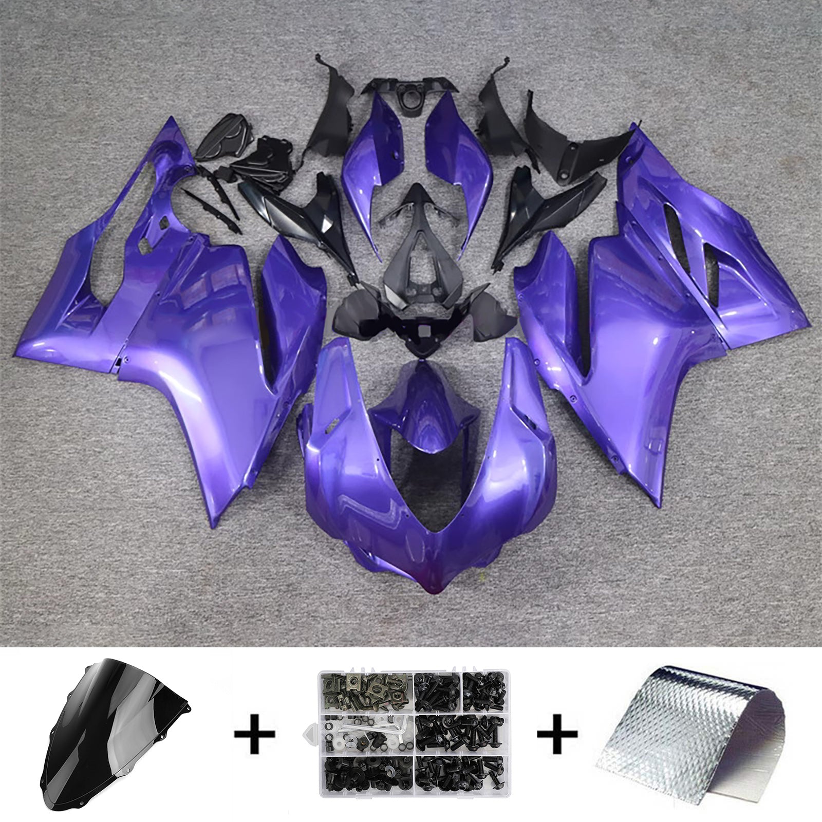 Amotopart 2015-2020 Ducati 1299/959 Glossy Purple Fairing Kit