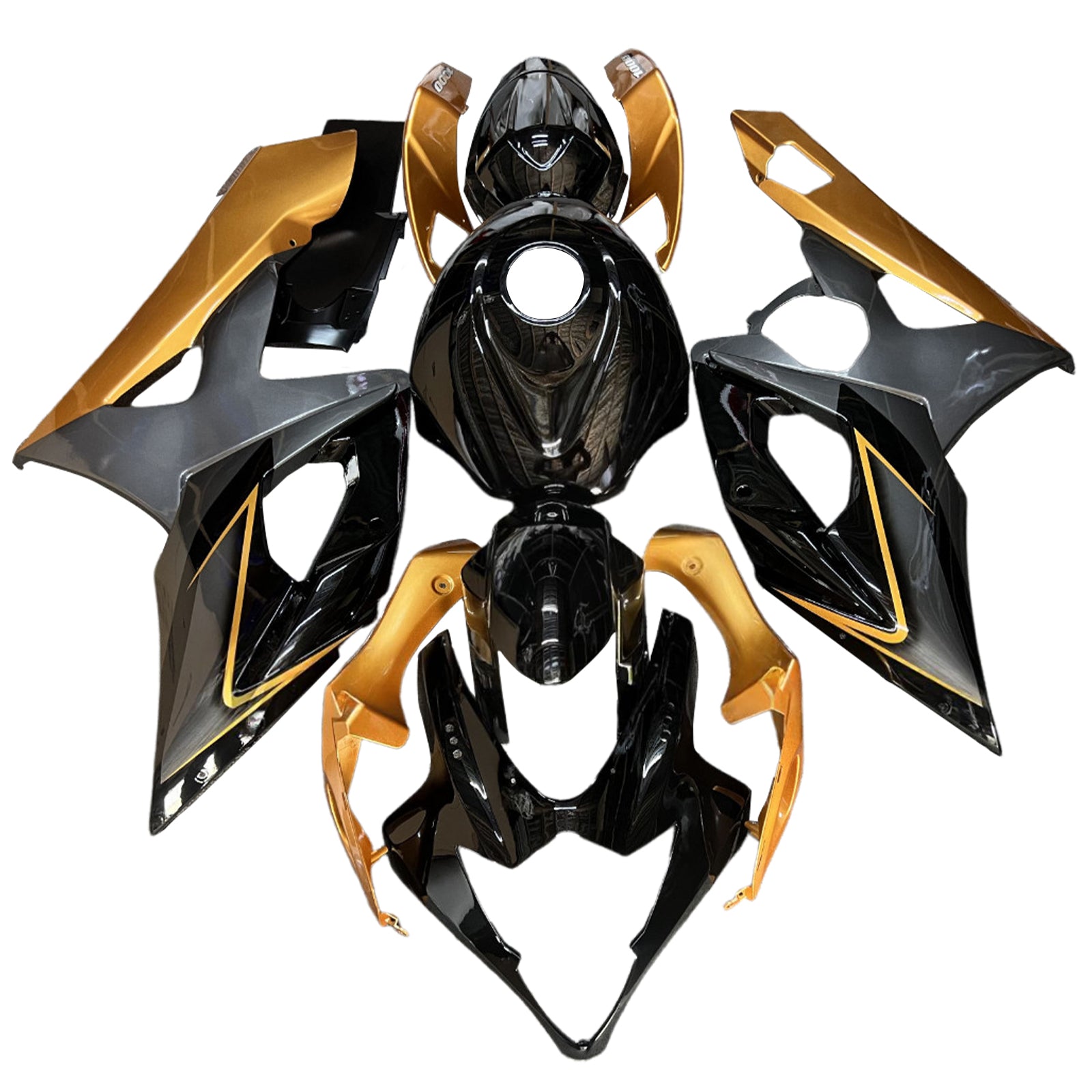 Amotopart 2005-2006 Suzuki GSXR1000 Brown Black Fairing Kit