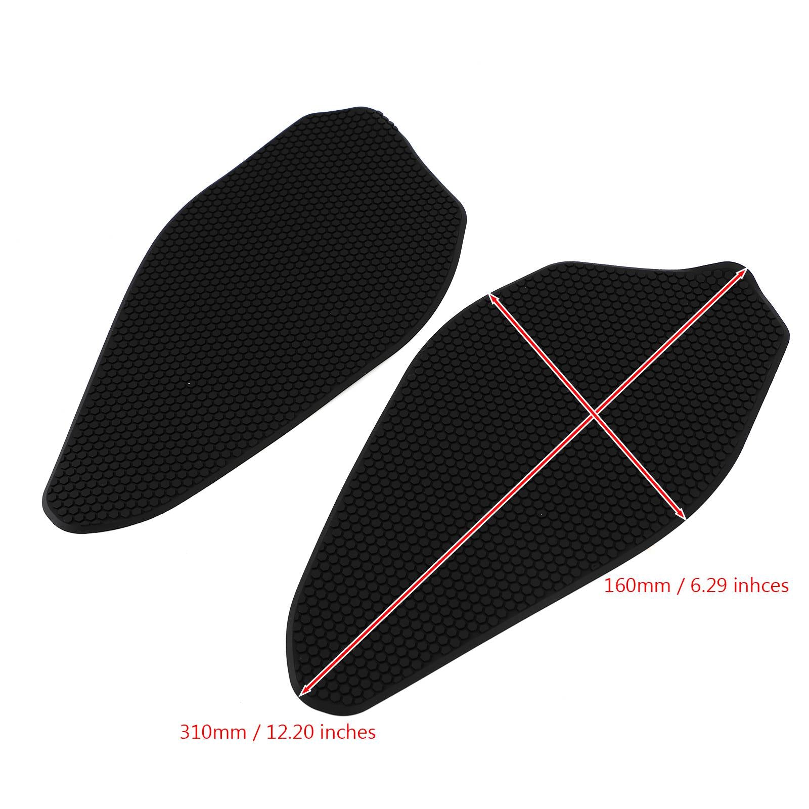 Tank Pads Traction Grips Protector 2-Piece Kit Fit for Yamaha YZF-R3 2019-2020