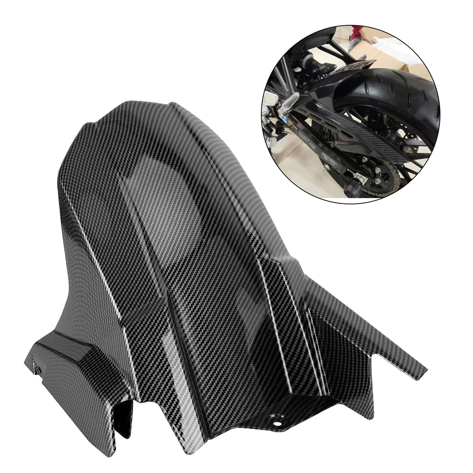 17-24 KAWASAKI Z900 Z900RS Motorcycle Rear Fender Tire Hugger Mudguard Carbon