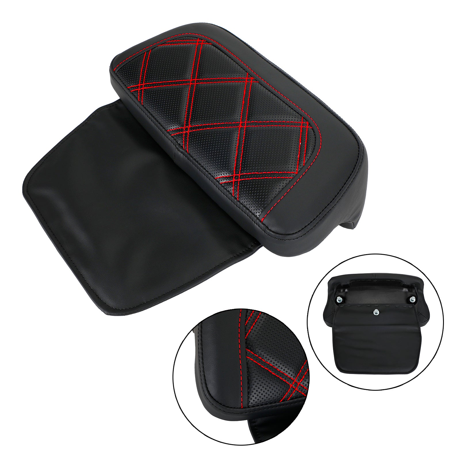 Chopped Pack Trunk Backrest Pad fit for Tour Pak Touring FL Road Glide 2014-Up