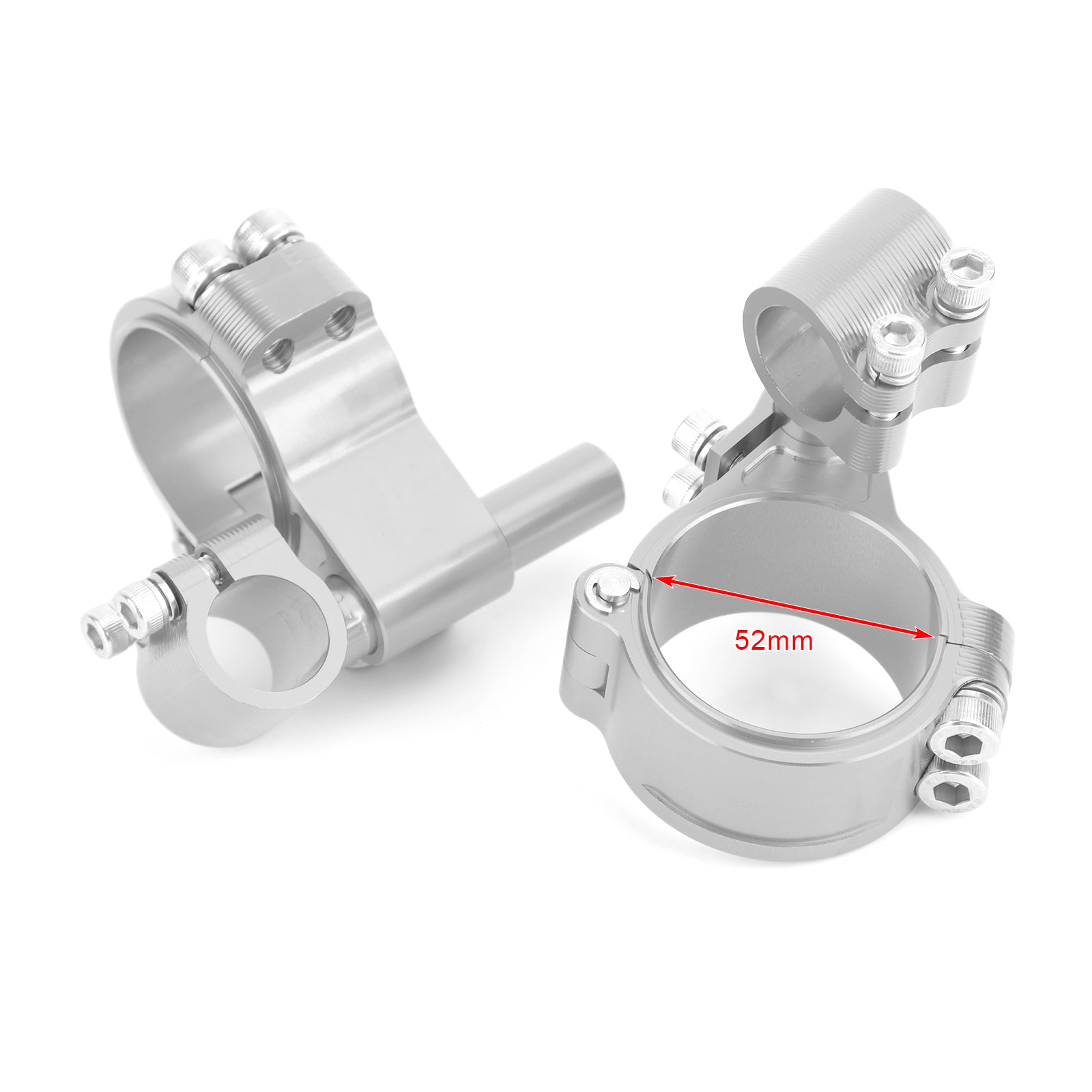 ユニバーサル調整可能な回転可能な CNC ビレットクリップオンフォークチューブハンドルバーキット 52mm