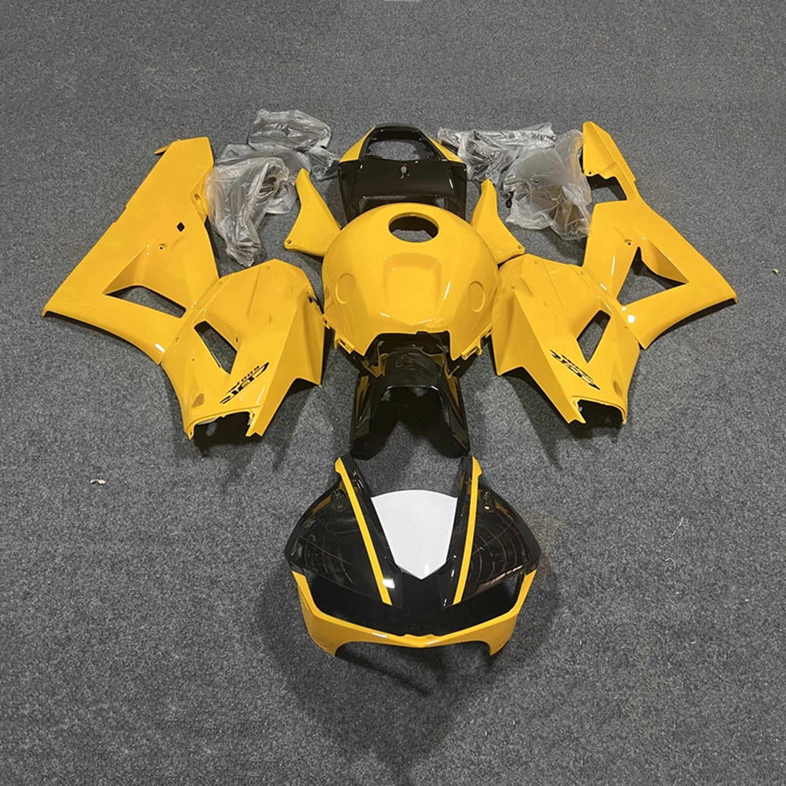 Amotopart 13-26 US ver. & 13-23 European ver. Honda CBR600RR Yellow Fairing Kit