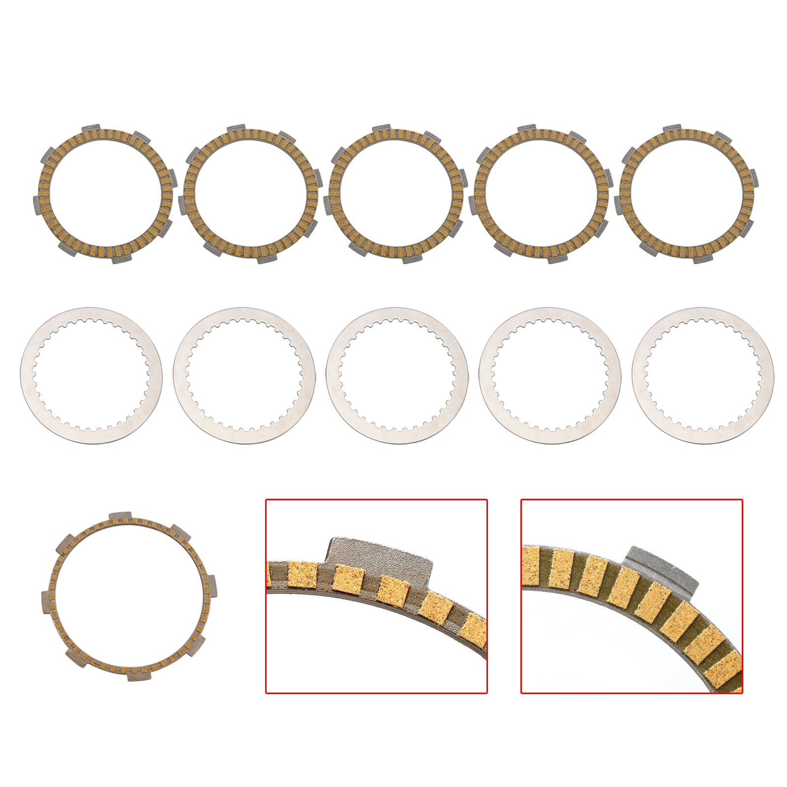 Clutch Friction Plate Kit Set fit for 90132011000 / 90132111000 RC200 2014-2022