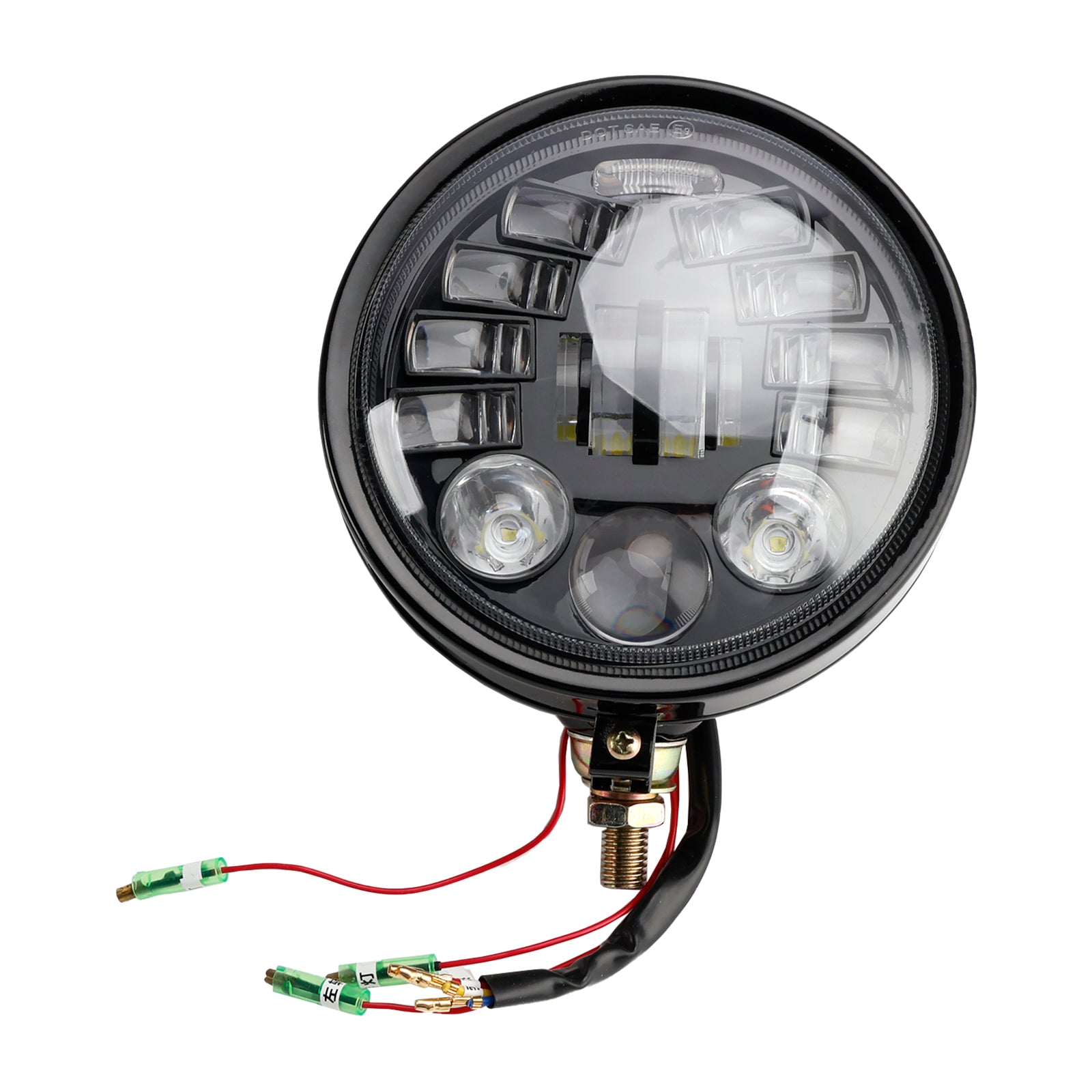 Motorcycle 5.75" Headlight Spotlight Universal Multifunctional Black #82