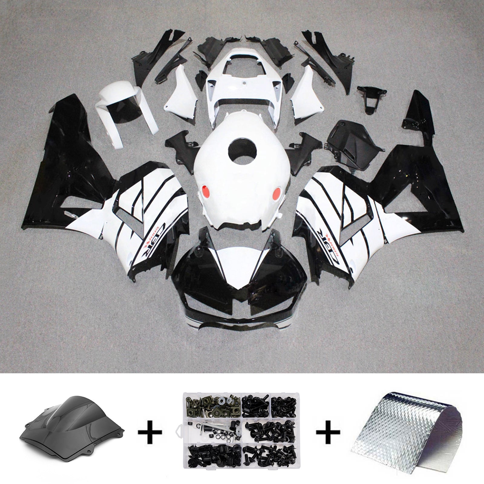 Amotopart 13-26 US-versie. &  13-23 Europese versie Honda CBR600RR Wit&Bontbrekende kuipset