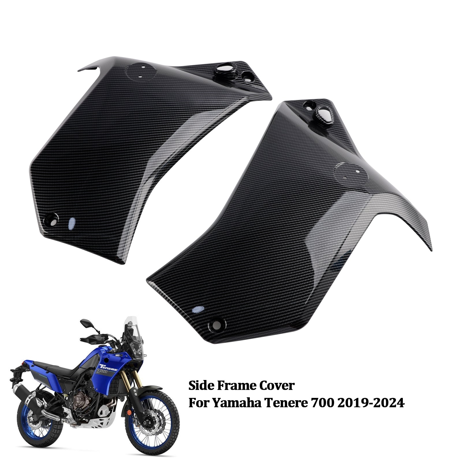 2019-2024 Yamaha Tenere 700 Side Frame Panel Protector Fairings Cover