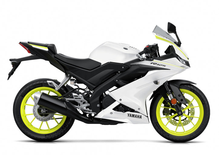 Amotopart 2019-2024 Yamaha YZF R125 Kit de carénage blanc et noir