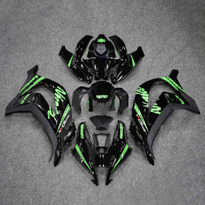 Amotopart 2016-2020 ZX10R Kawasaki Green&Black Style2 Fairing Kit