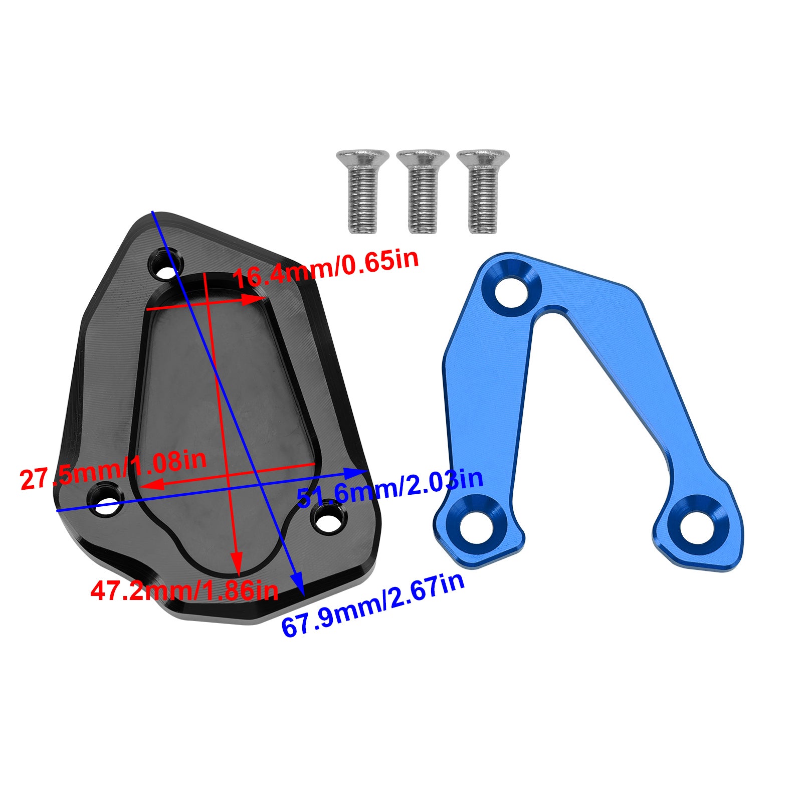 2020+ BMW S1000RR キックスタンド拡大プレート パッド