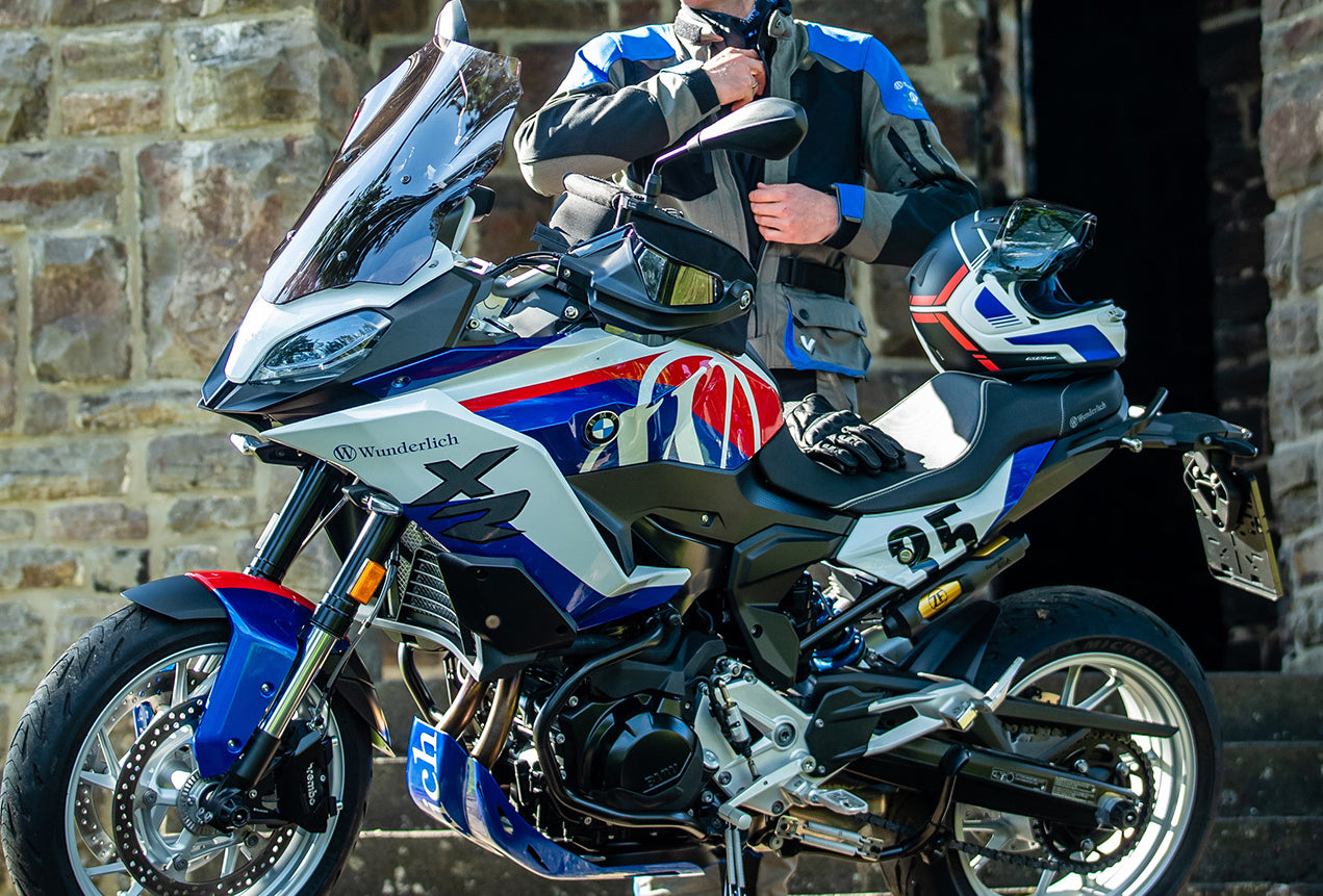 Amotopart 2021-2024 BMW F900XR Blue White Red Fairing Kit