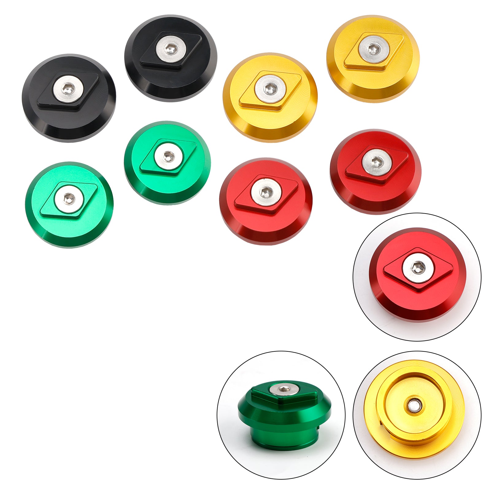 2024 Kawasaki Ninja 500 EX500G Z500 SE ABS +Aluminum Hole Frame Plug Caps