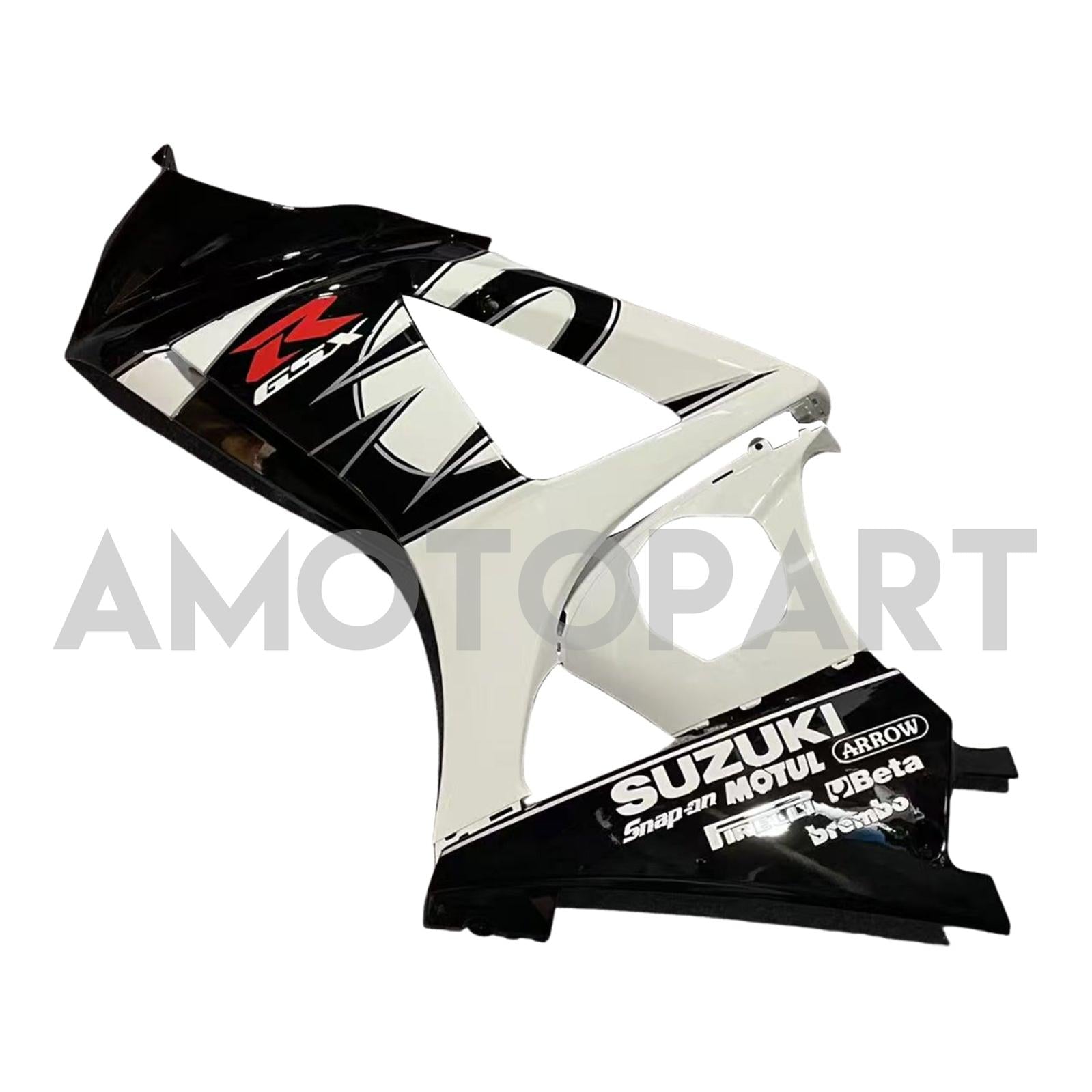 Amotopart 2007-2008 Suzuki GSXR1000 Black White Red Fairing Kit