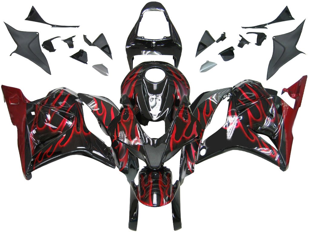Amotopart 2009-2012 Honda CBR600RR Red Black Fairing Kit
