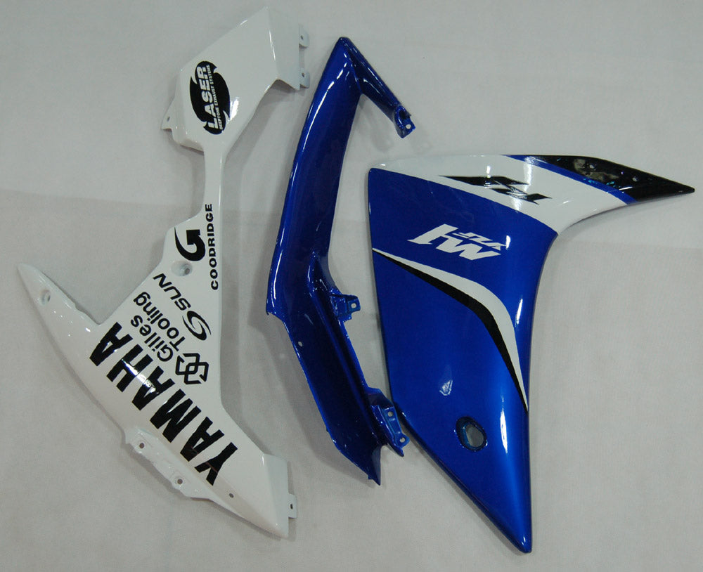 Amotopart 2007–2008 Yamaha YZF 1000 R1 blau-weißes Verkleidungsset