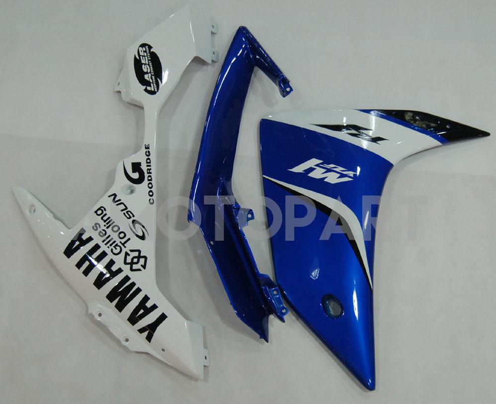 Amotopart 2007–2008 Yamaha YZF 1000 R1 Blau&Weißes Verkleidungsset