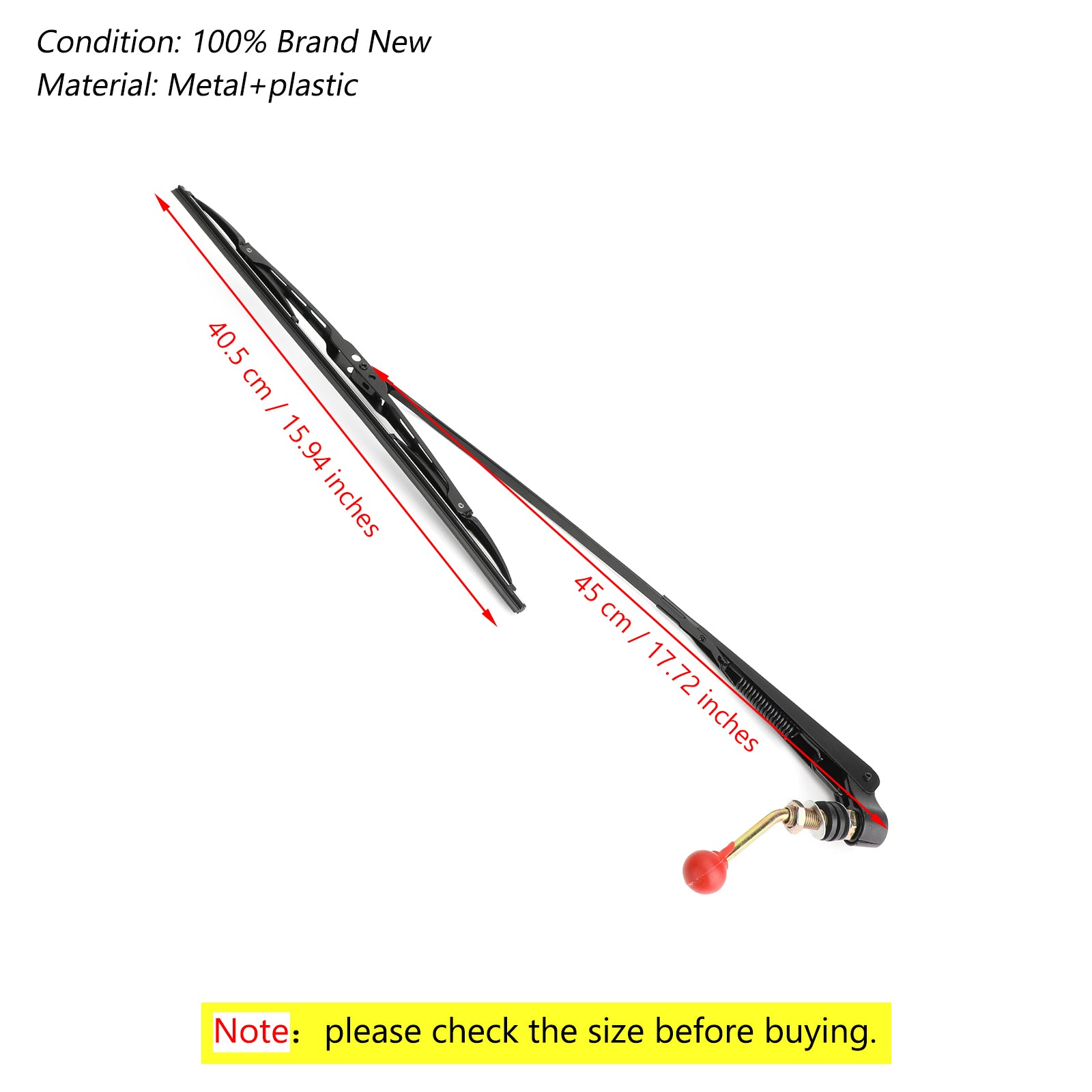 UTV Manual Windshield Wiper Universal for Polaris Ranger RZR Kawasaki MULE Teryx