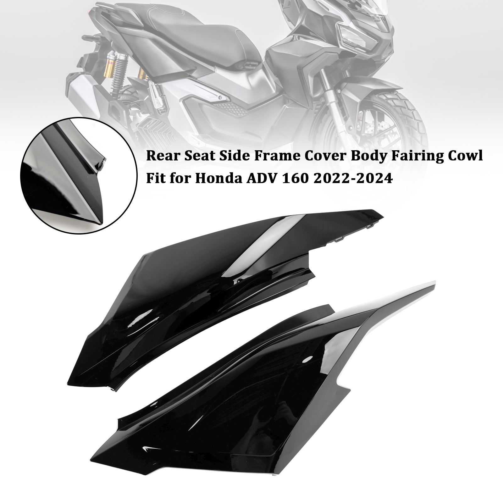 23-24 Honda ADV 160 Rear Seat Side Frame Cover Body Fairing Cowl