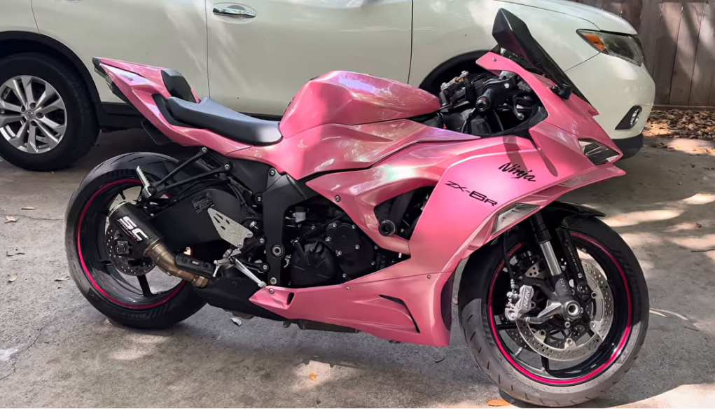 Amotopart 2024-2026 Kawasaki ZX-6R Pink Chameleon Fairing Kit