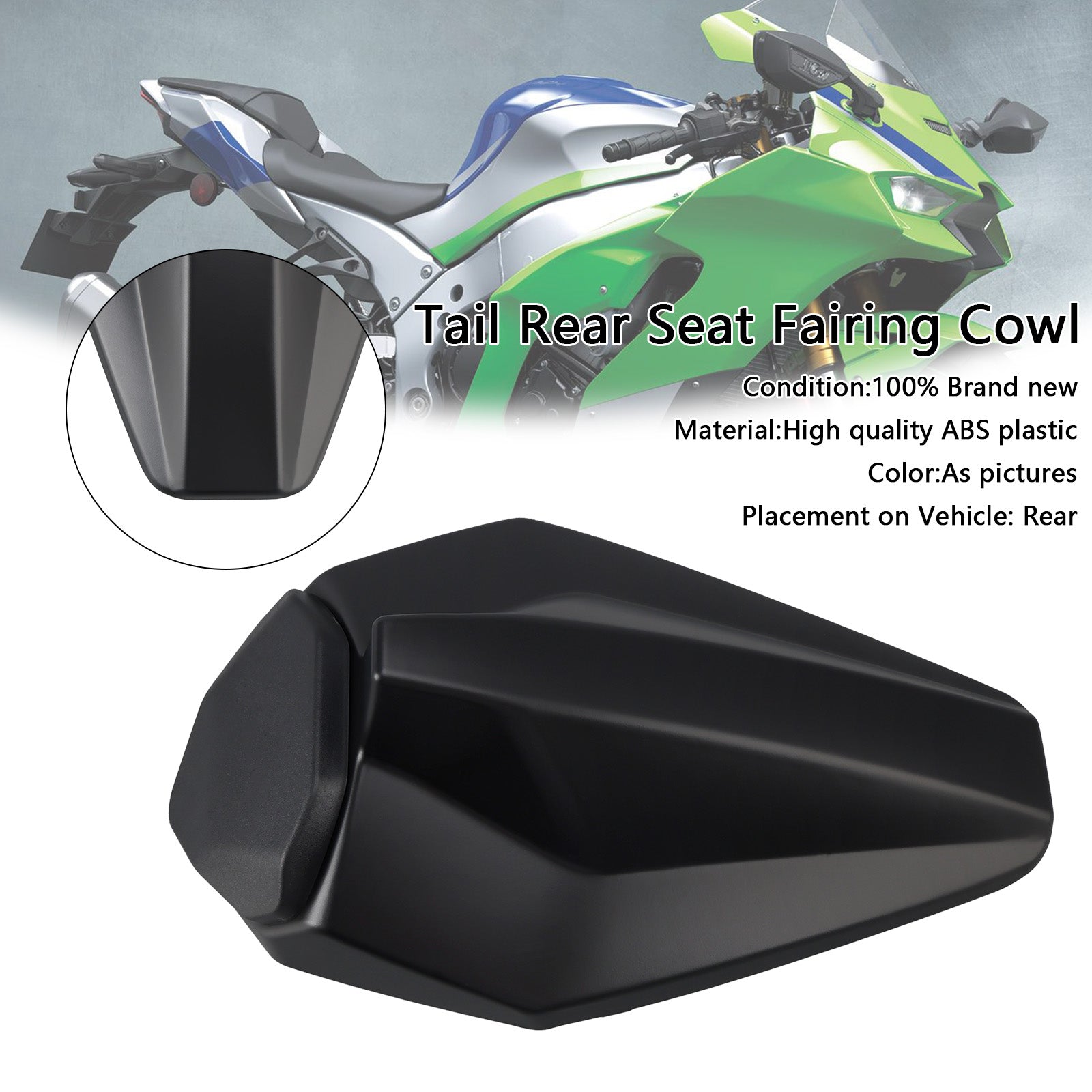 2016-2025 Kawasaki ZX10R ZX-10R  Racing Tail Rear Seat Fairing Cowl